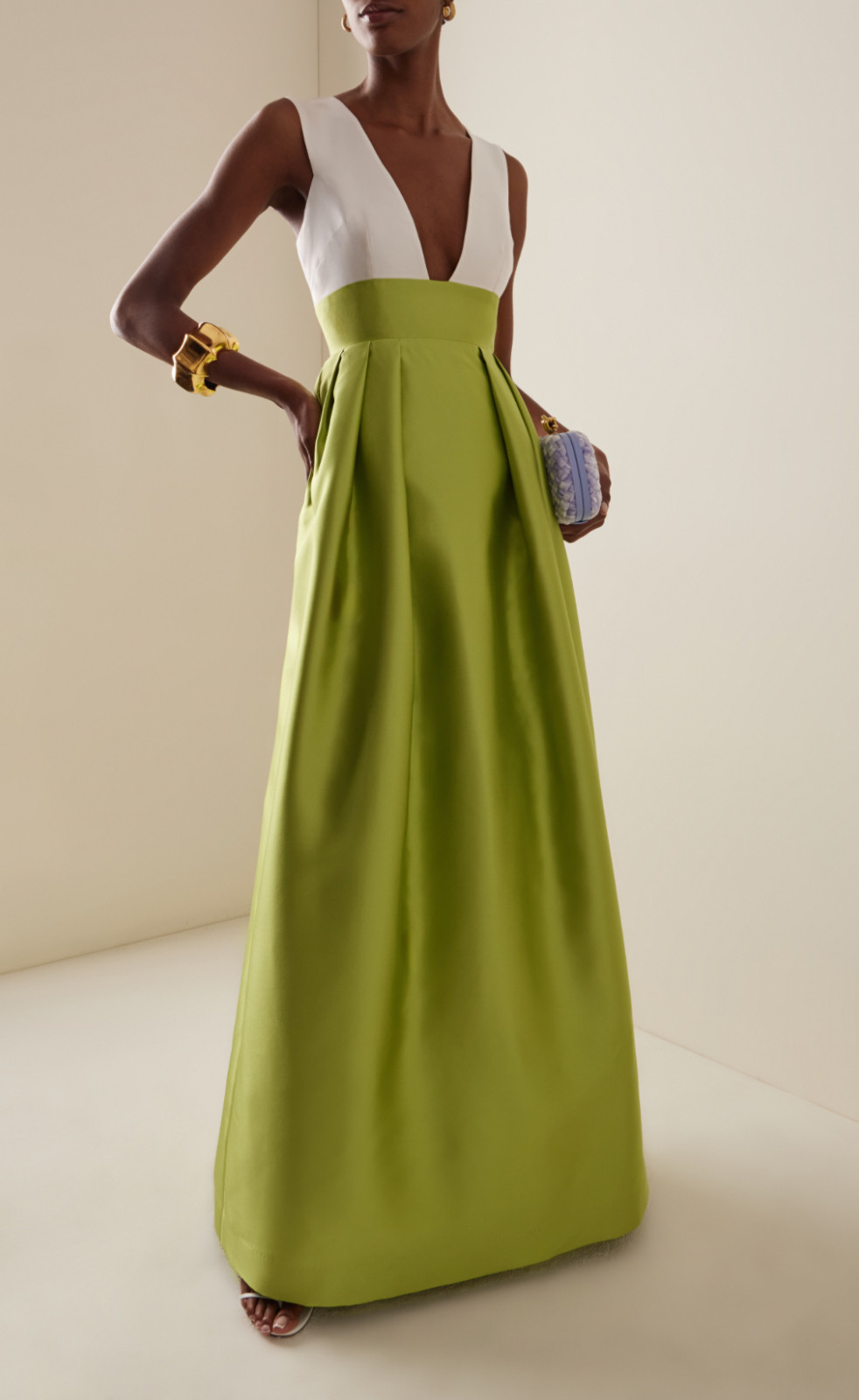 Greta Constantine Silk Faille Gown for $900 – Medium, perfect condition