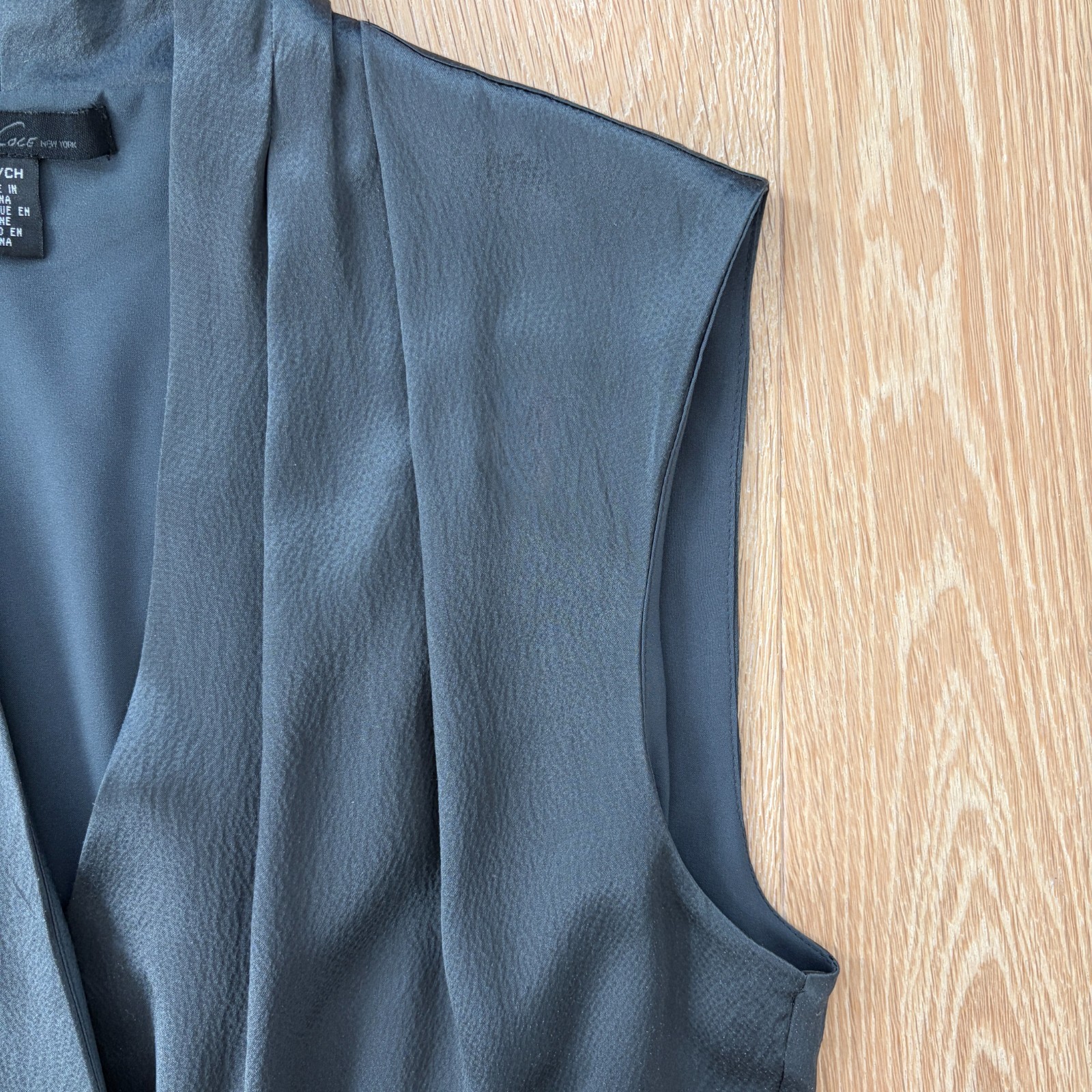 Kenneth Cole, 100% Silk, Steel Gray, Small, Evening/Cocktail Dress + Bracelet