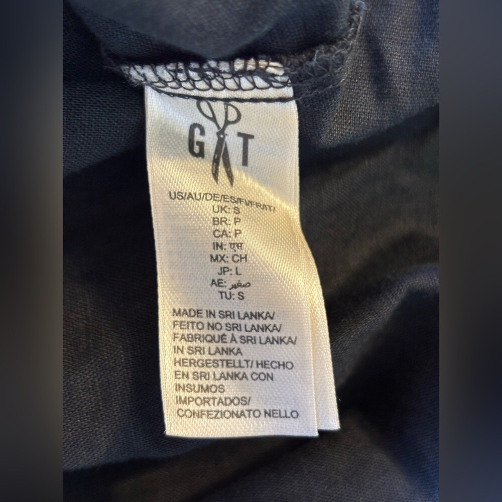 GOODTHREADS Linen Short Dress Black Mini Flutter Sleeve NEW V Neck Women’s Small