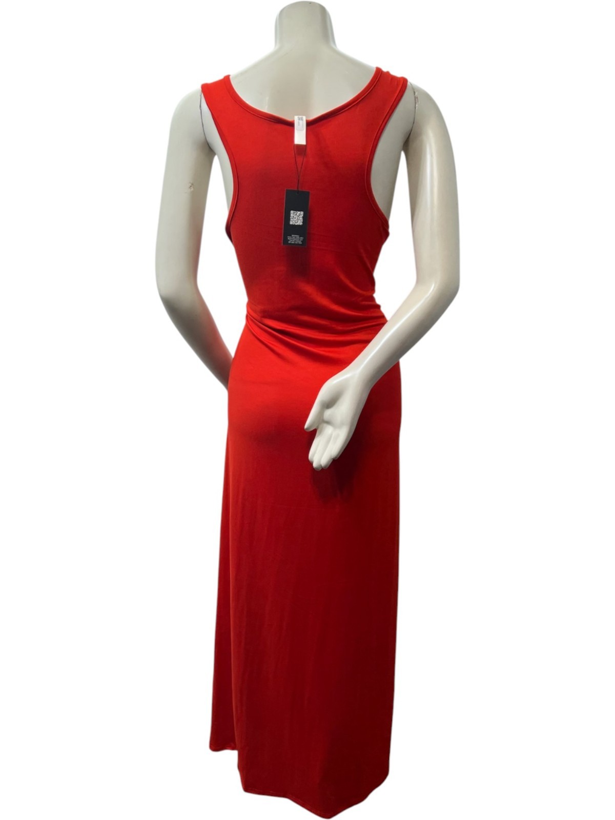 24 Seven Maxi Dress Womens Plus Size 2X Red Sleeveless Stretch New