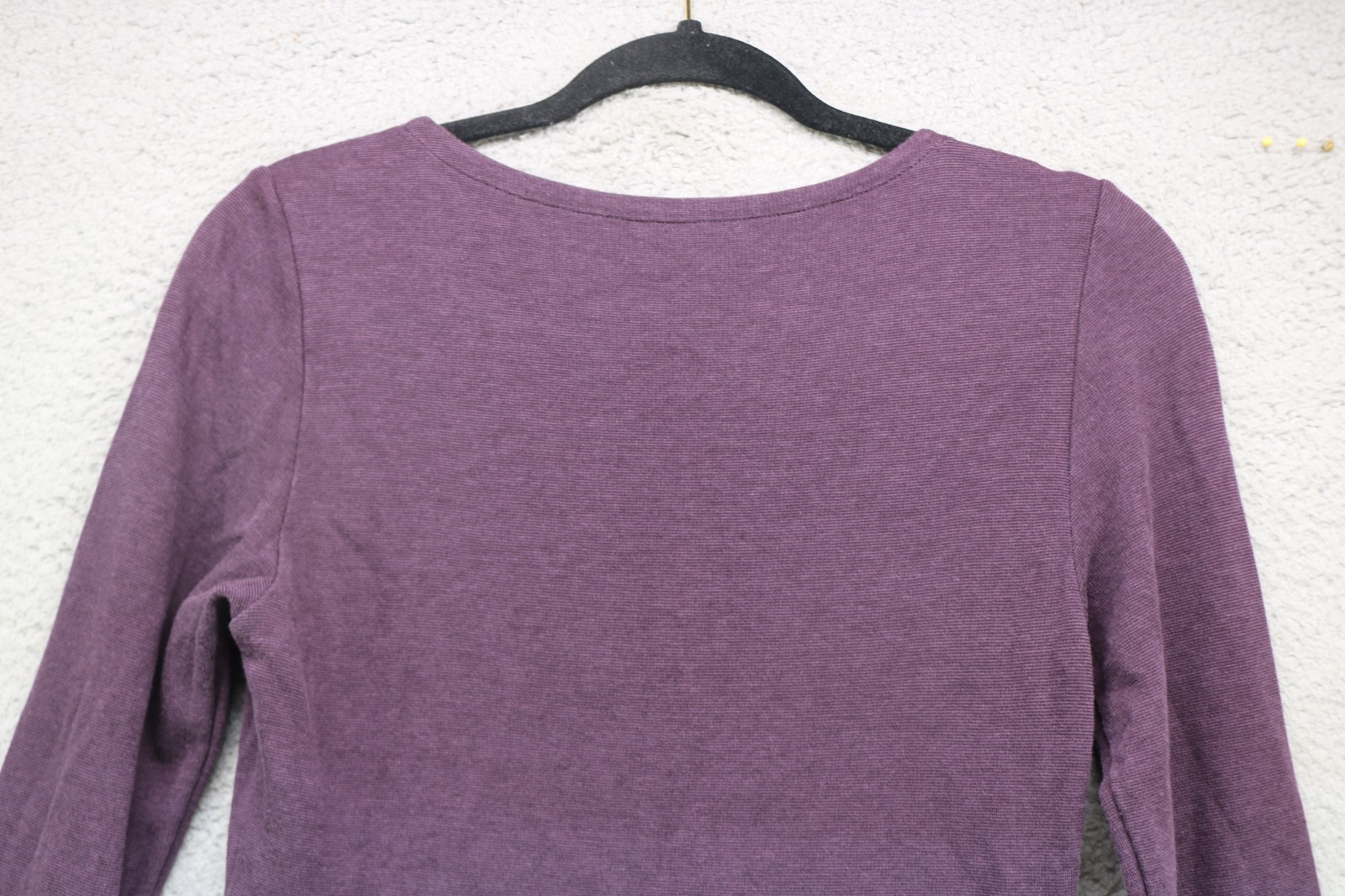 Horny Toad Long Sleeve Purple Midi Dress-Small-Very Soft-Ballet Wrap-Minimalist