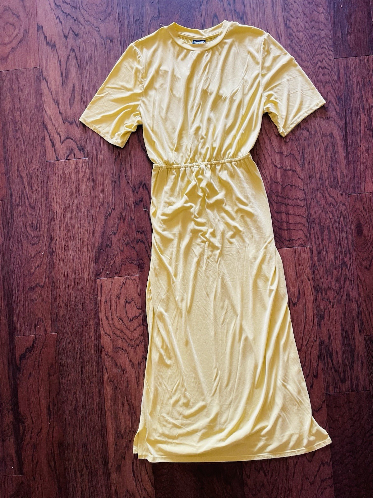 Scoop NYC Maxi Dress Modal Blend Buttercream Yellow Large (12-14) Stretch Long