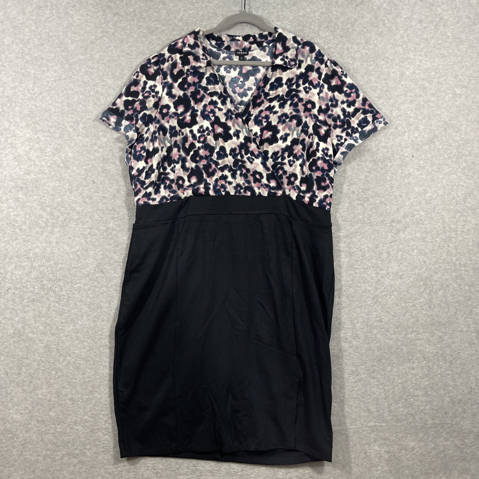 Torrid Womens At The Knee Ponte Studio Crepe Bodycon Dress Size 3X Career