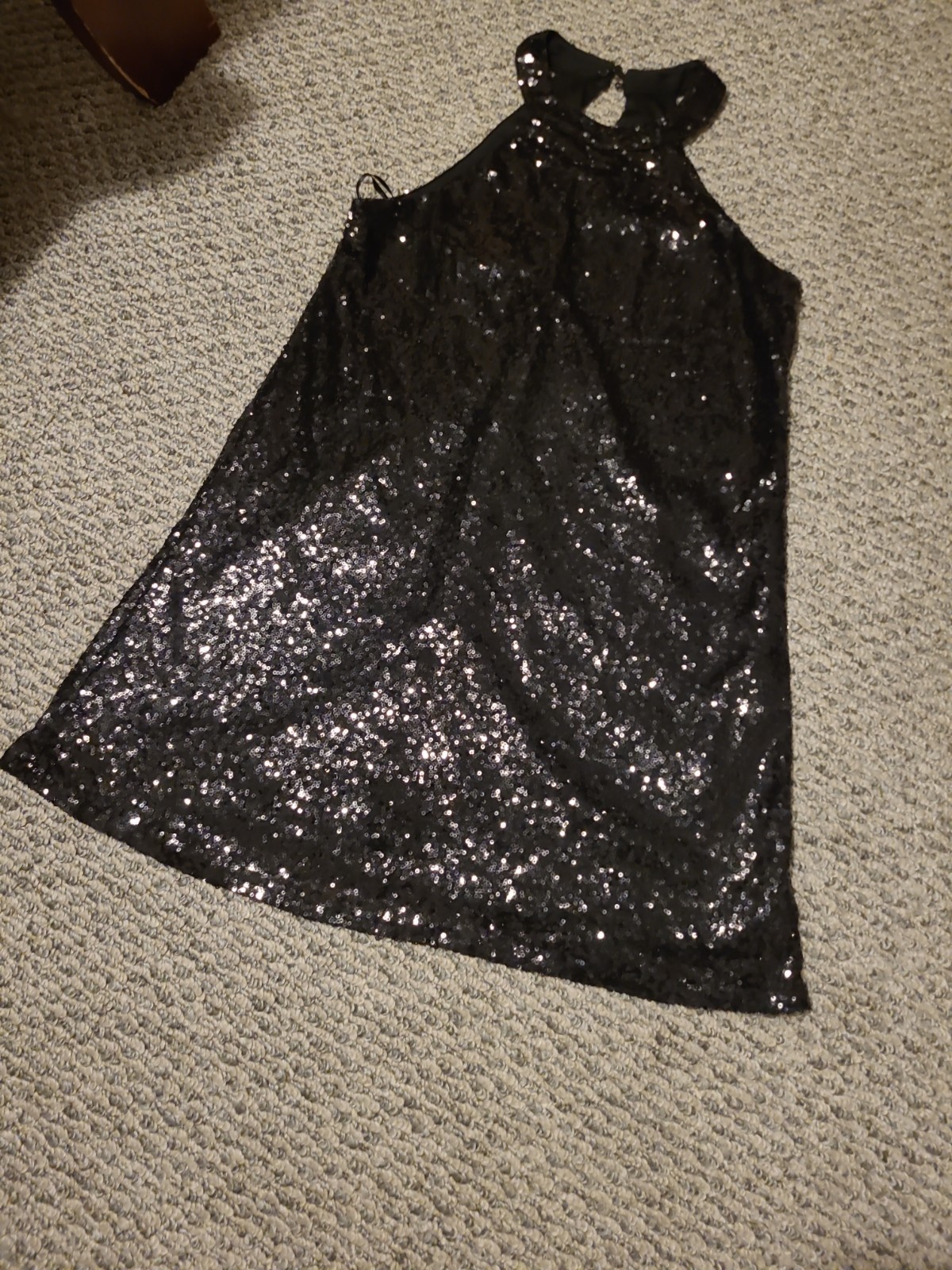 One Clothing Black Sequin Dress, Medium Little black Dress Homecoming, Evening,