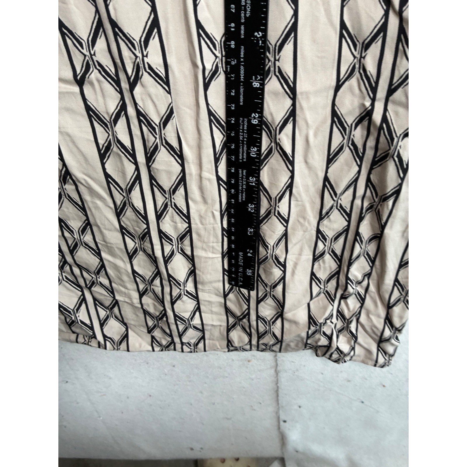 Chicos Sleeveless Silk Blend Geometric Stripe Button Front Shirt Dress womens 10