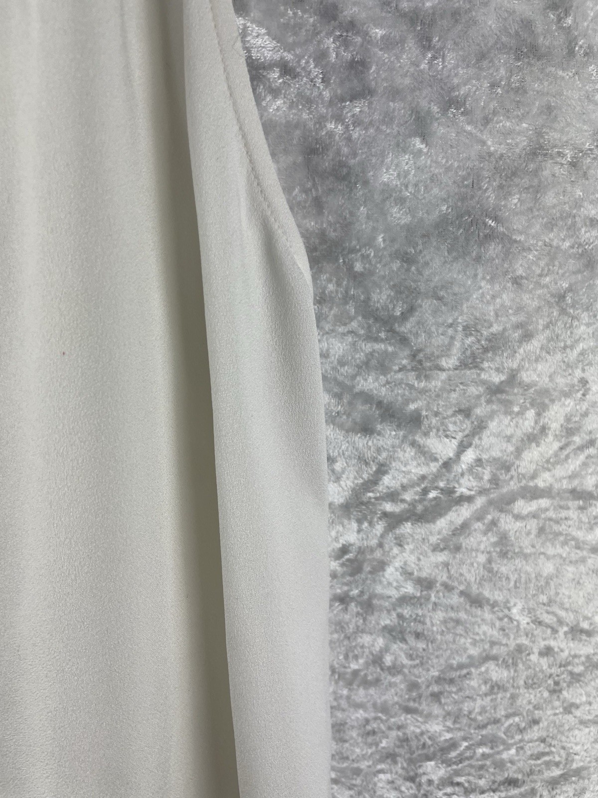 Miss Selfridge Y2K Size 12 Cream / White Handkerchief Hem Floaty Dress Pleated