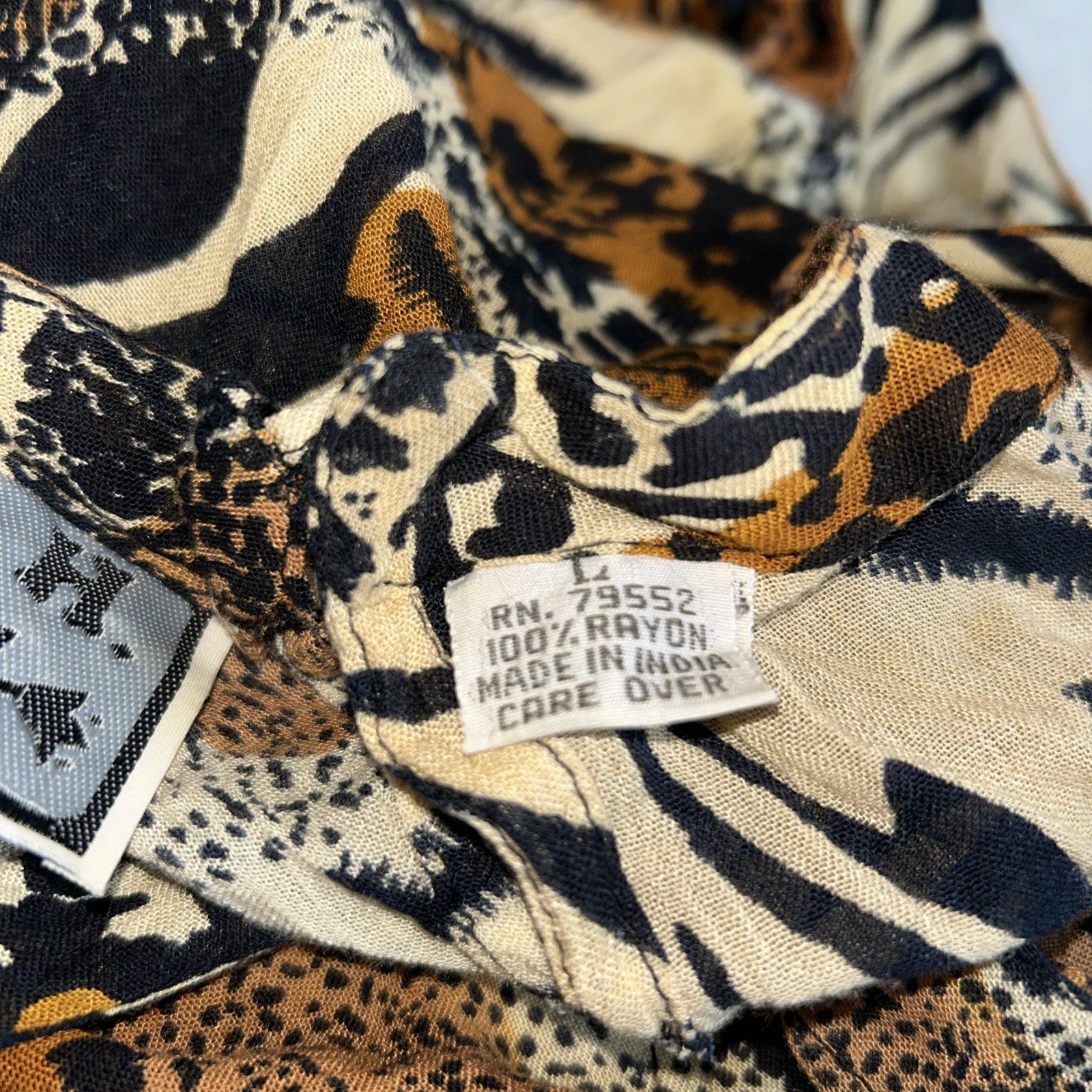 mph dress leopard and tiger print Y2K Size L