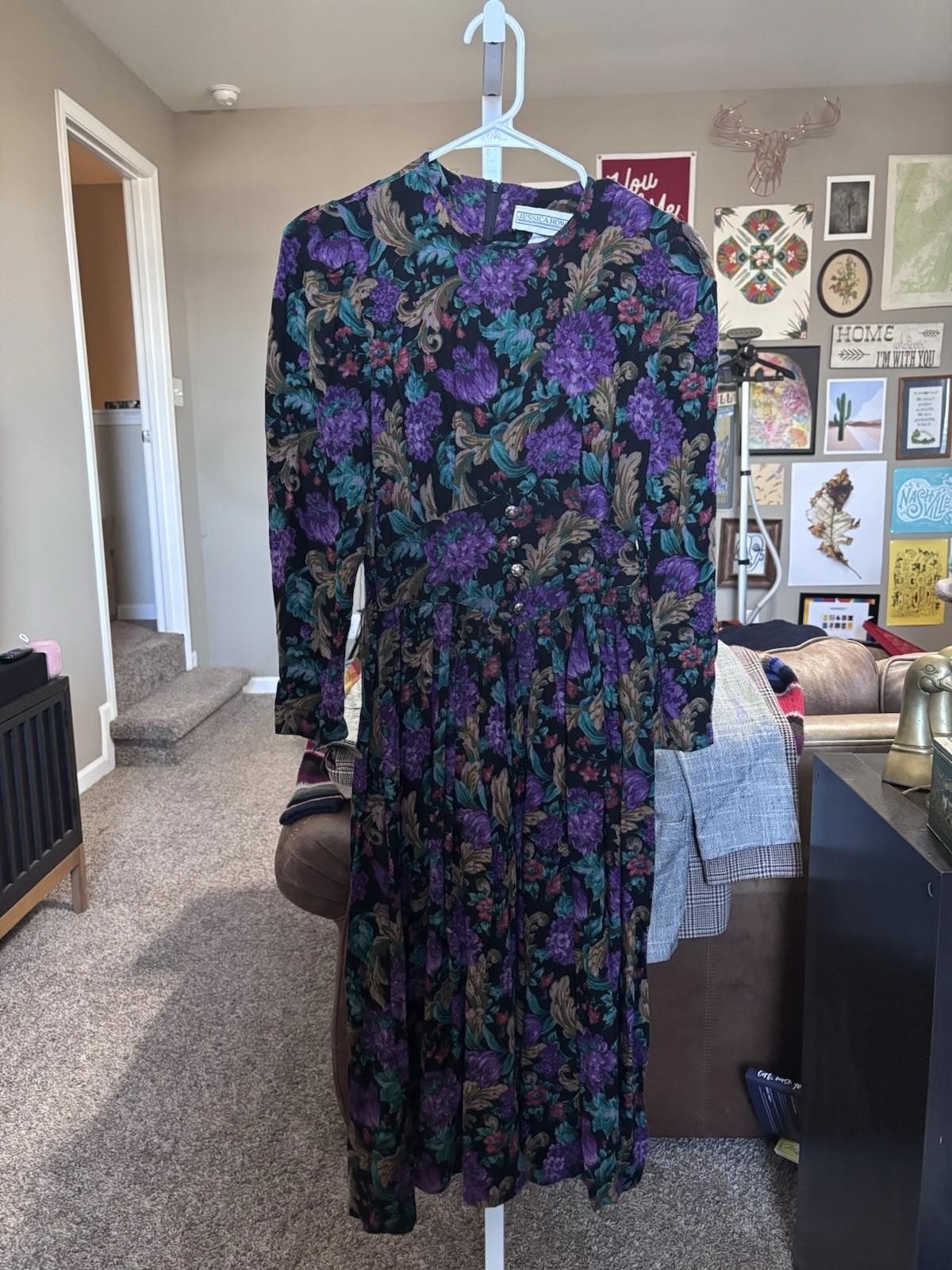Vintage Jessica Howard floral dress from the early 1