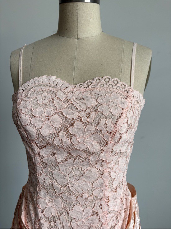$589 NWT For Love And Lemons “Karissa” Maxi Gown in Peach Sz 2