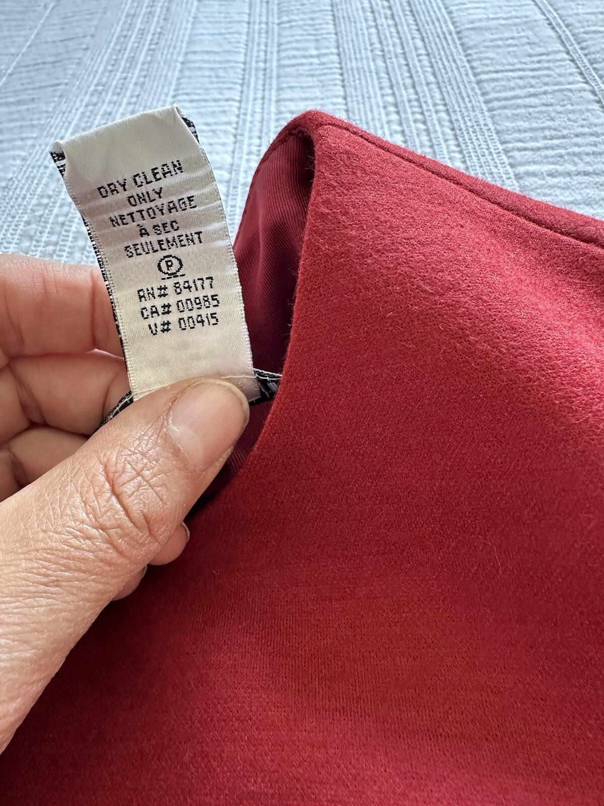 Diane Von Furstenberg Red Wool Blend Long Sleeve Shift Dress UK Size 6 Smart