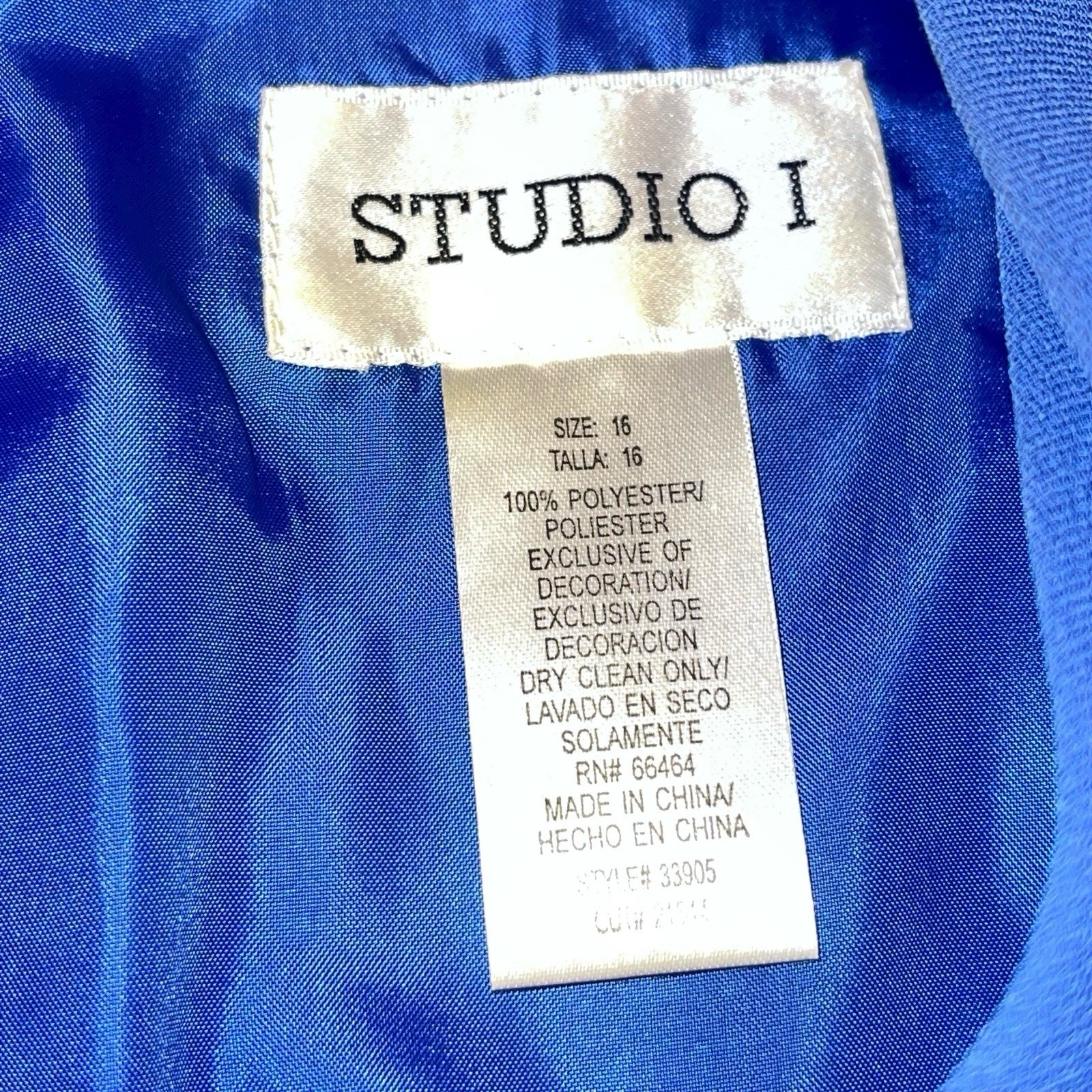 Studio 1 Jacket Dress Periwinkle Women’s Size 16 Embroidered Church Wedding