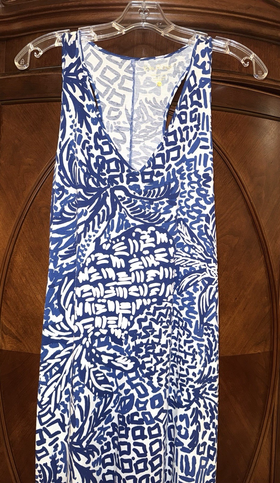 Lilly Pulitzer Kerri Maxi Dress Indigo Home Slice Pineapple Women’s Size XS