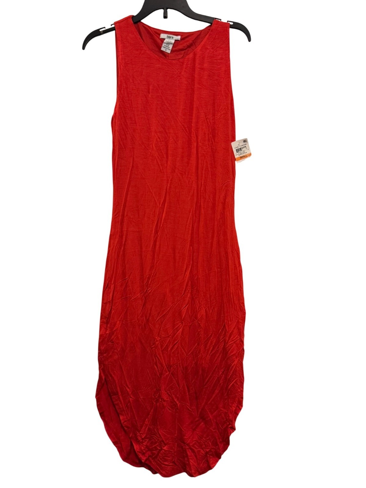Bar III Sleeveless Red Maxi Dress Women Small Rayon Spandex Blend