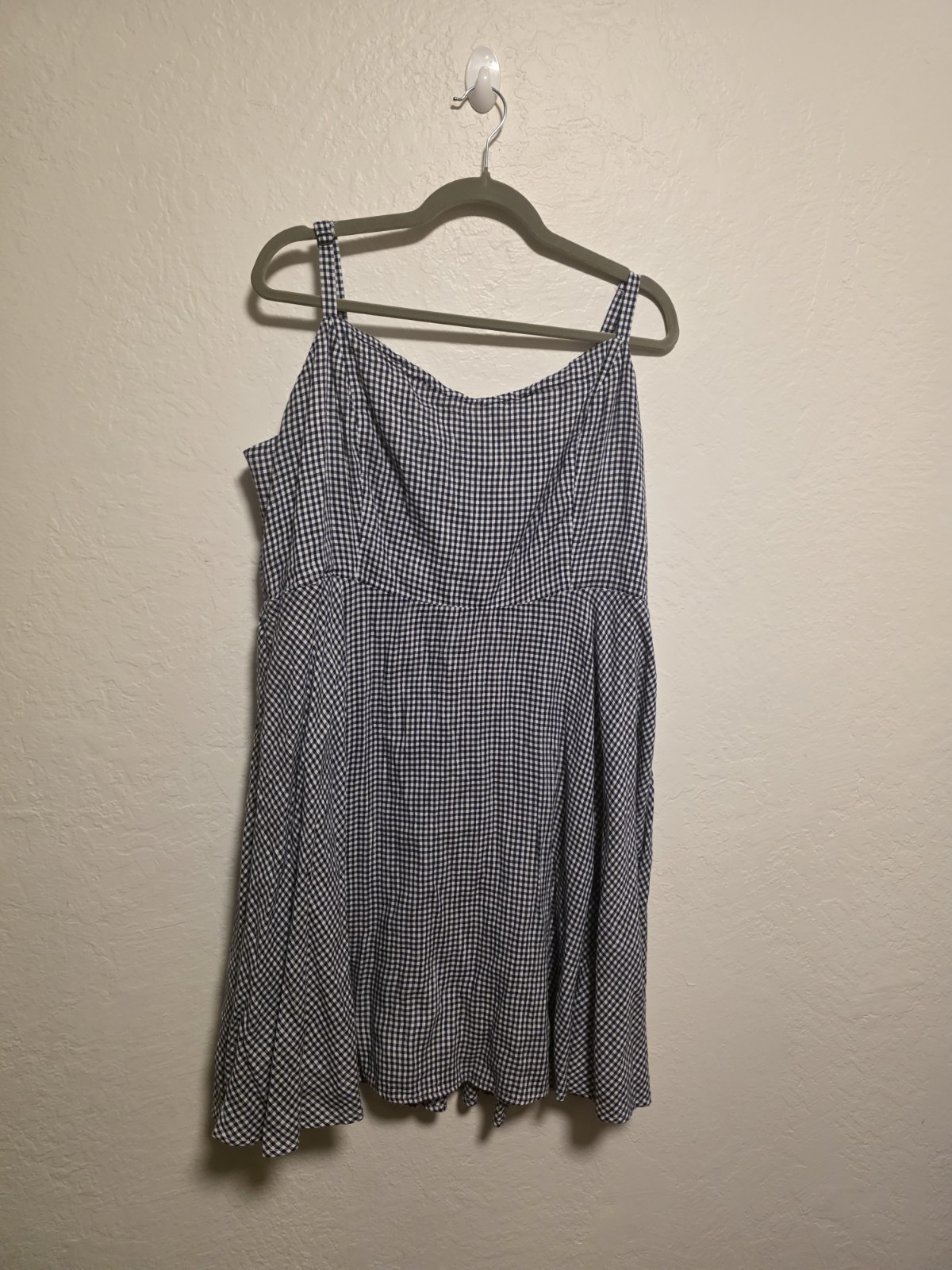 Old Navy Gingham Mini Dress XXL Smocked Sundress Coquette Cottagecore