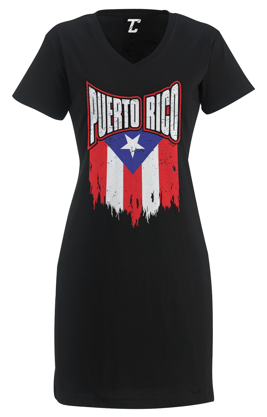 Torn Puerto Rican Flag – Heritage Puerto Rico Proud Pride Women’s Dress