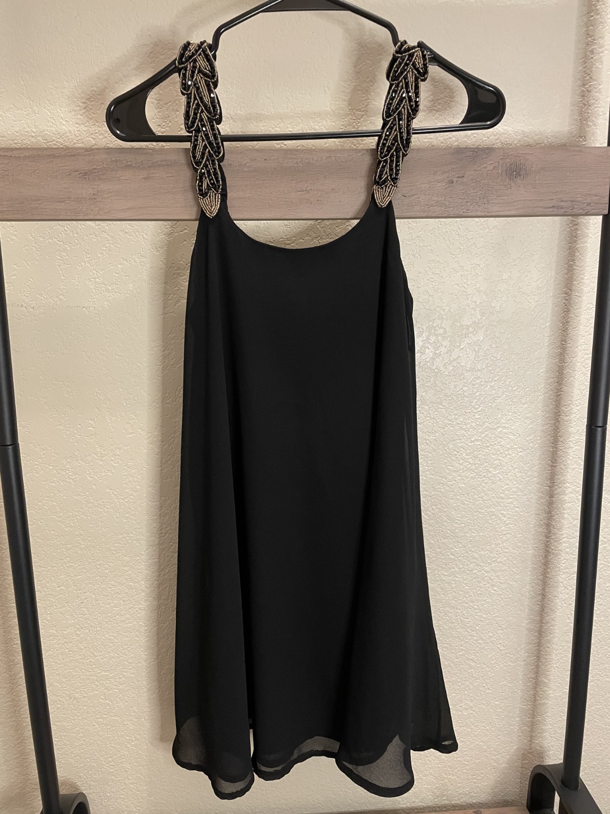 Oh My Love London : black beaded tent style dress