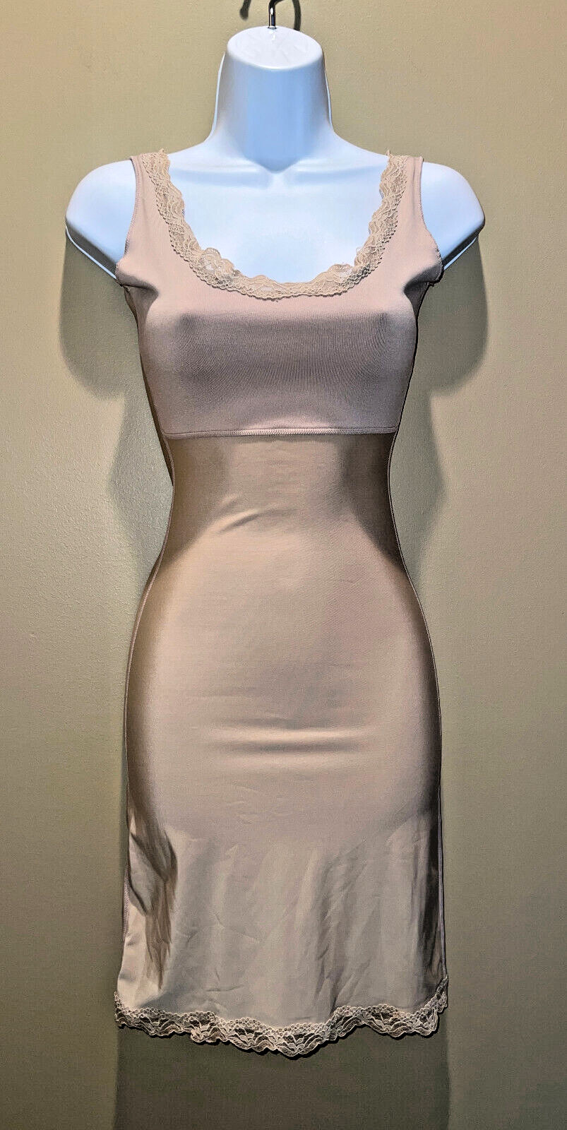 SPANX By Sara Blakely, Scoop Neck Light Control Slip In Beige, Size Small