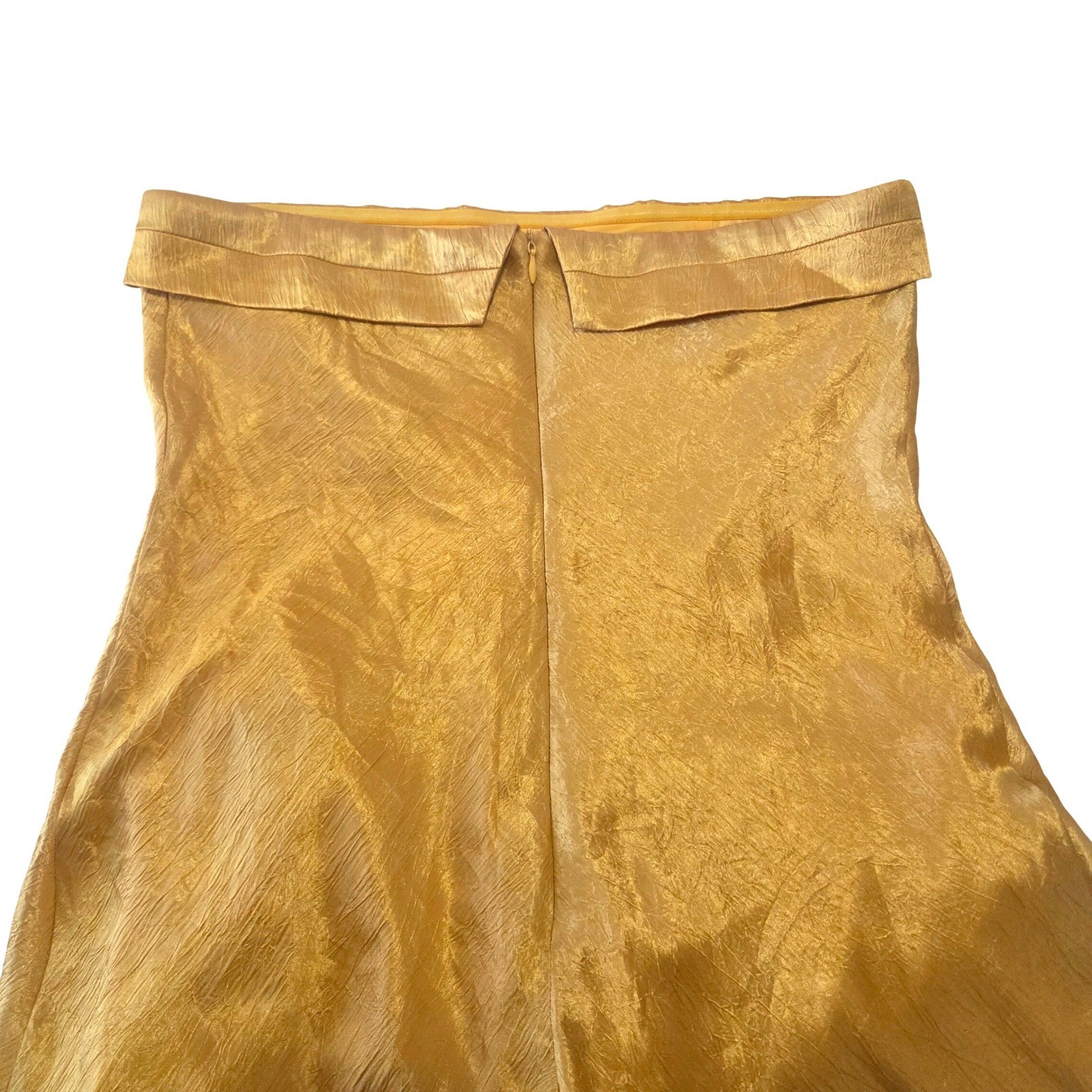 Runaway The Label Leila Slip Dress Marigold Yellow Strapless Midi Size Medium