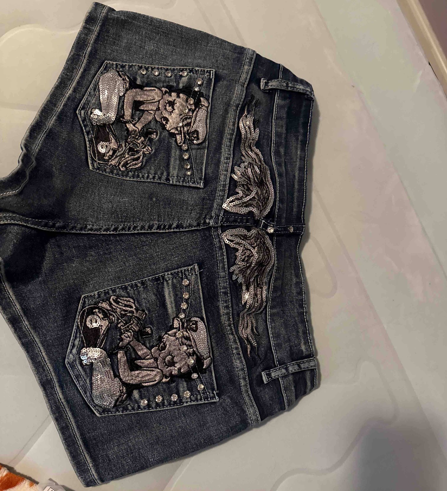 Betty Boop | Romwe Spring Summer Vintage Y2K Punk Style Super Low Waist Super