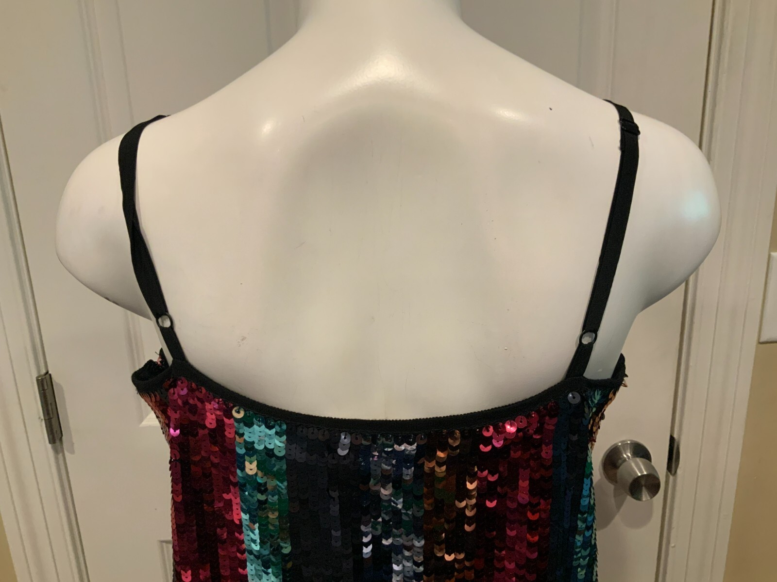Tanya Taylor Rainbow Sequin Stripe Mini Dress NEW $595, Size 8, $595