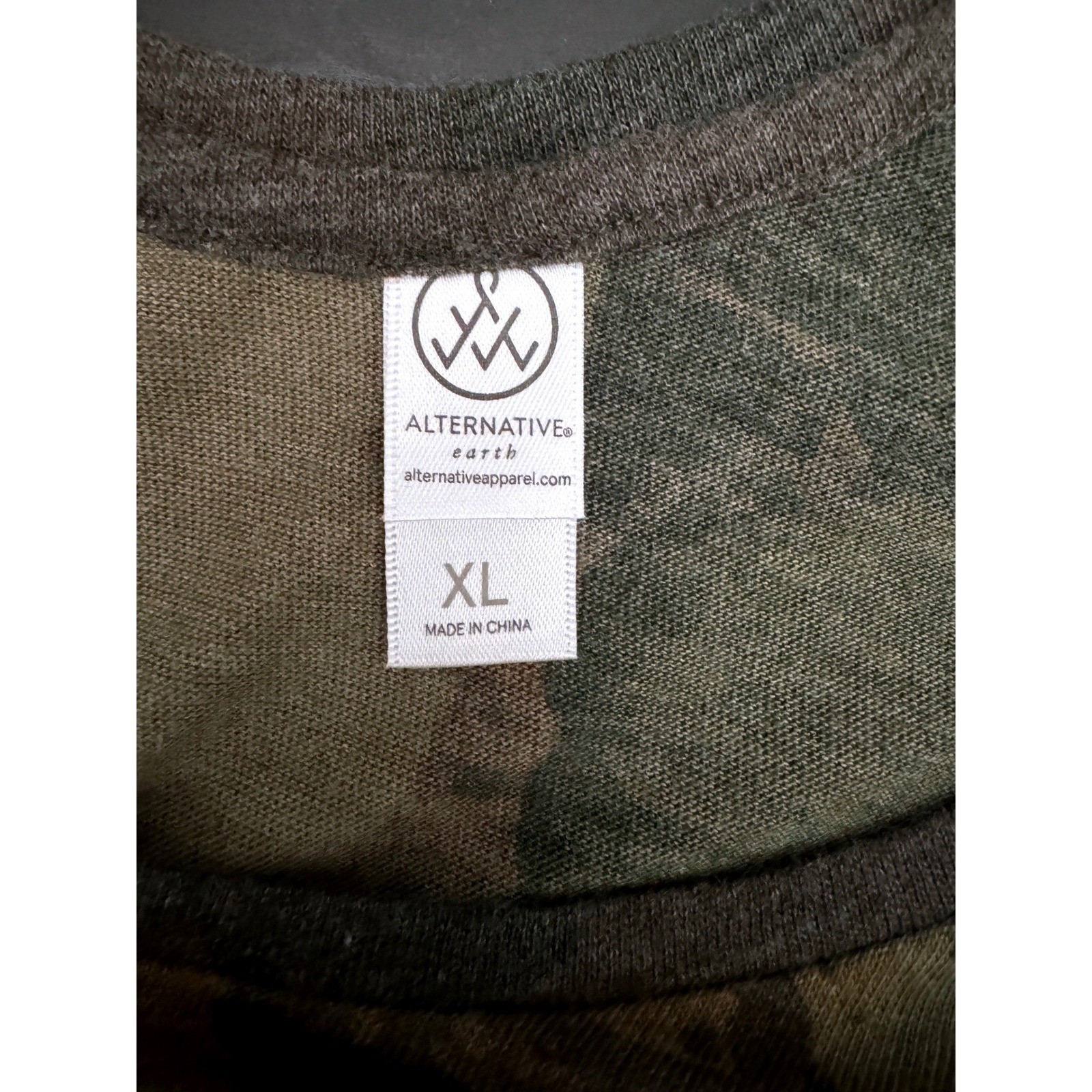 Alternative Earth Camo Graphic Tank Dress XL Amor Heart Sleeveless Boho Festival