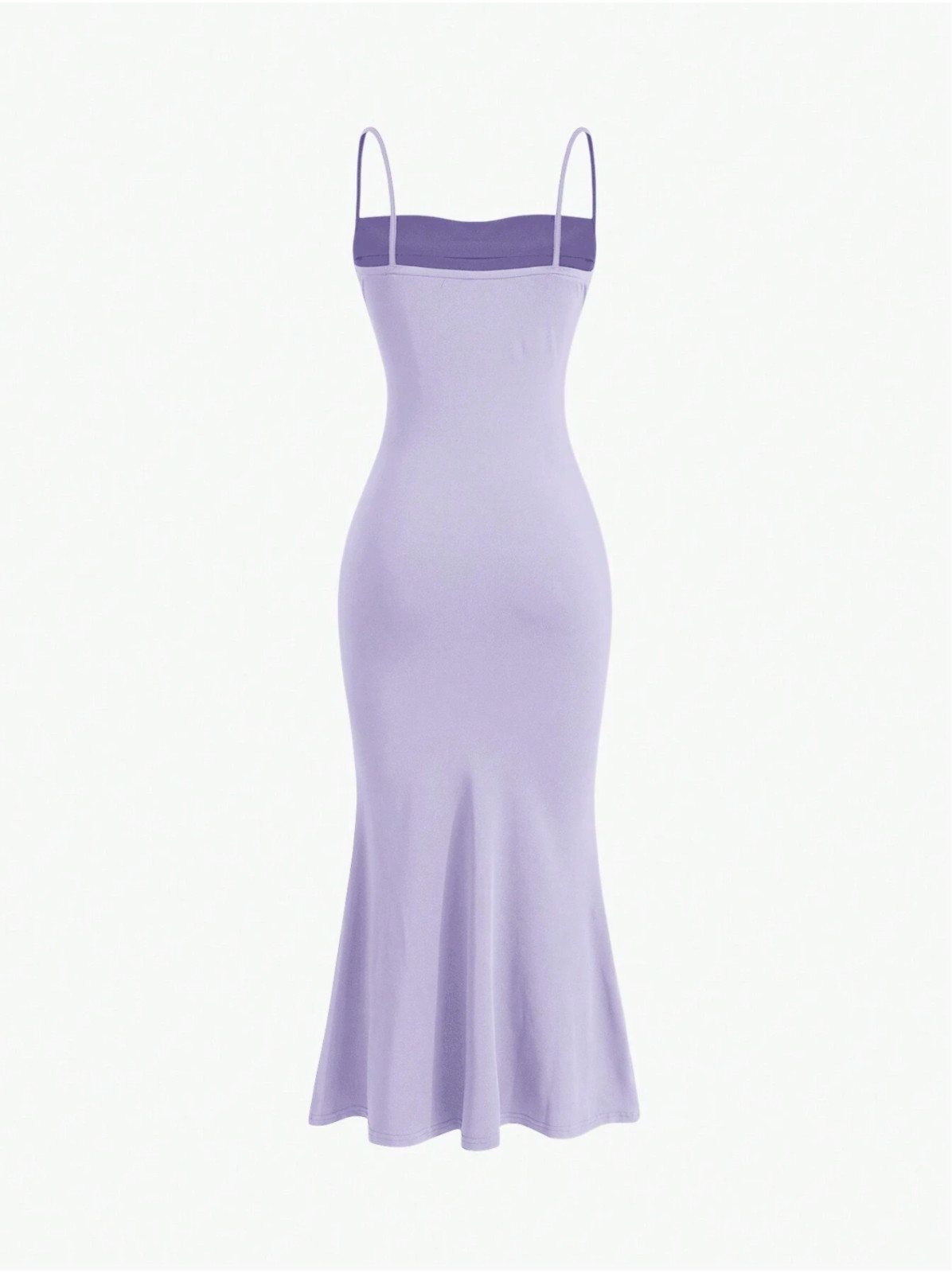 Purple MOD Solid Ruched Mermaid Hem Cami Dress Sz XS S M L