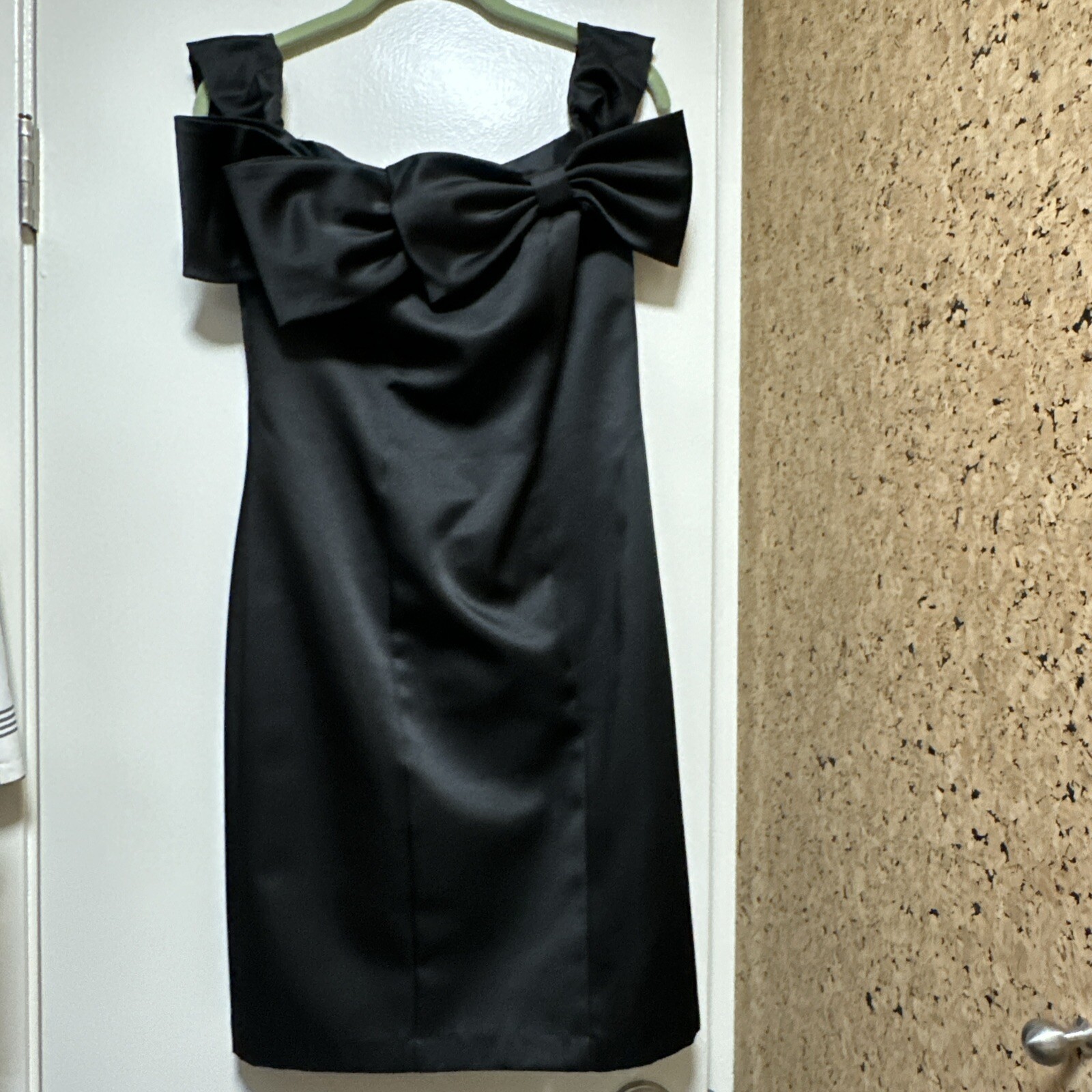 Allen Schwartz’s A.B.S collection Bow Black Cocktail Party dress sz 6