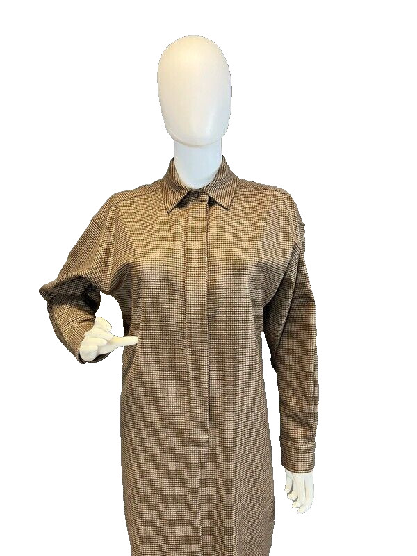 ✨ MAX MARA Brown Virgin WOOL and Cashmere Dress Usa2_ It36_ De32_ Uk4_ Fr34