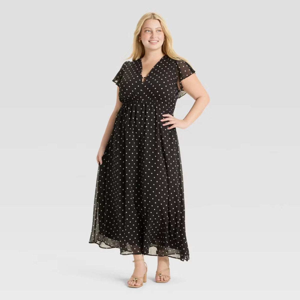 Women Pleated Maxi Dress – A