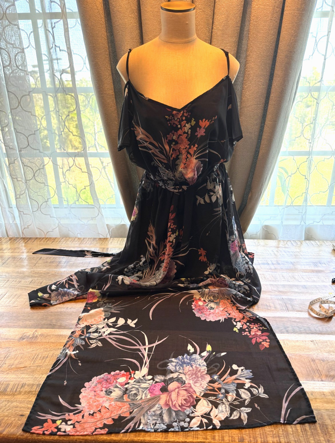 16 City Chic Flower Print Maxi dress