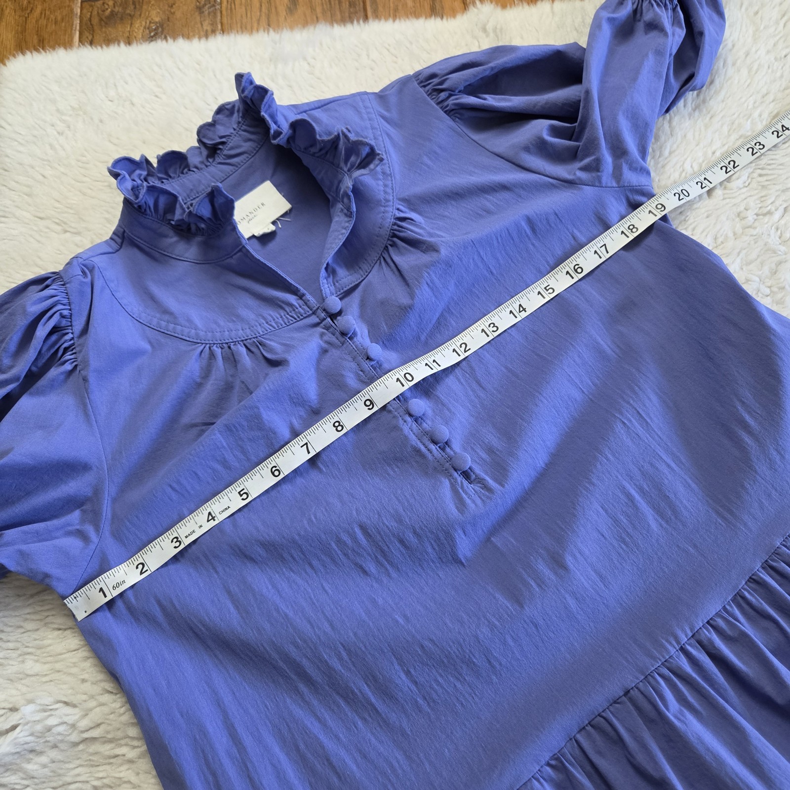 Tuckernuck Pomander Place Selena Mini Dress Women’s Small Azure Blue Purple