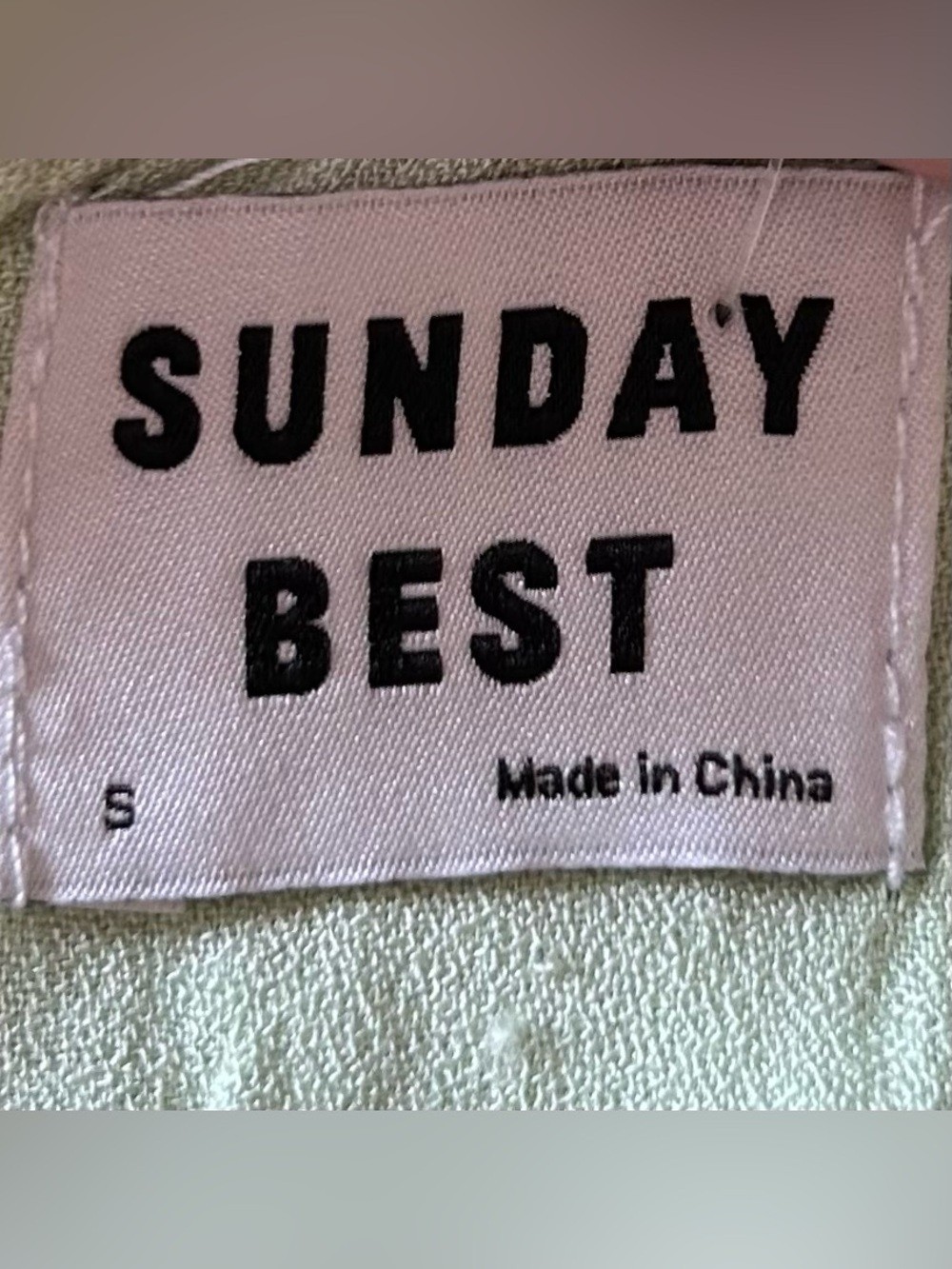 Aritzia Sunday Best Hadley Babydoll Mini Dress S Sage Green Smocked Cottagecore