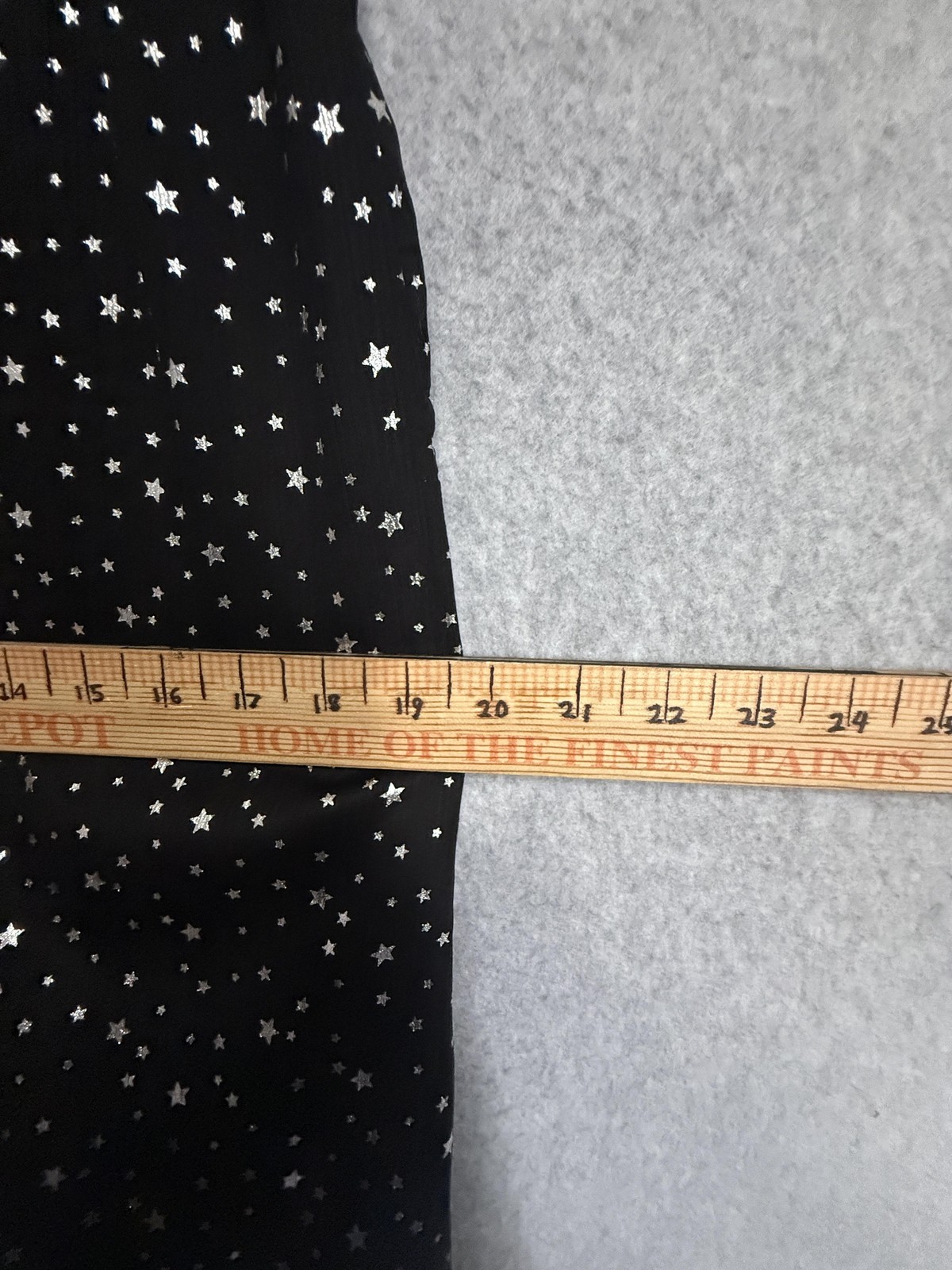 Andrée By Unit Dress Womens Medium Black Star Print Chiffon Slip Maxi Celestial