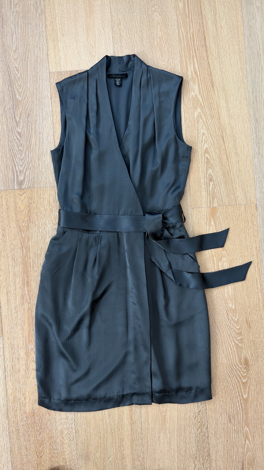 Kenneth Cole, 100% Silk, Steel Gray, Small, Evening/Cocktail Dress + Bracelet