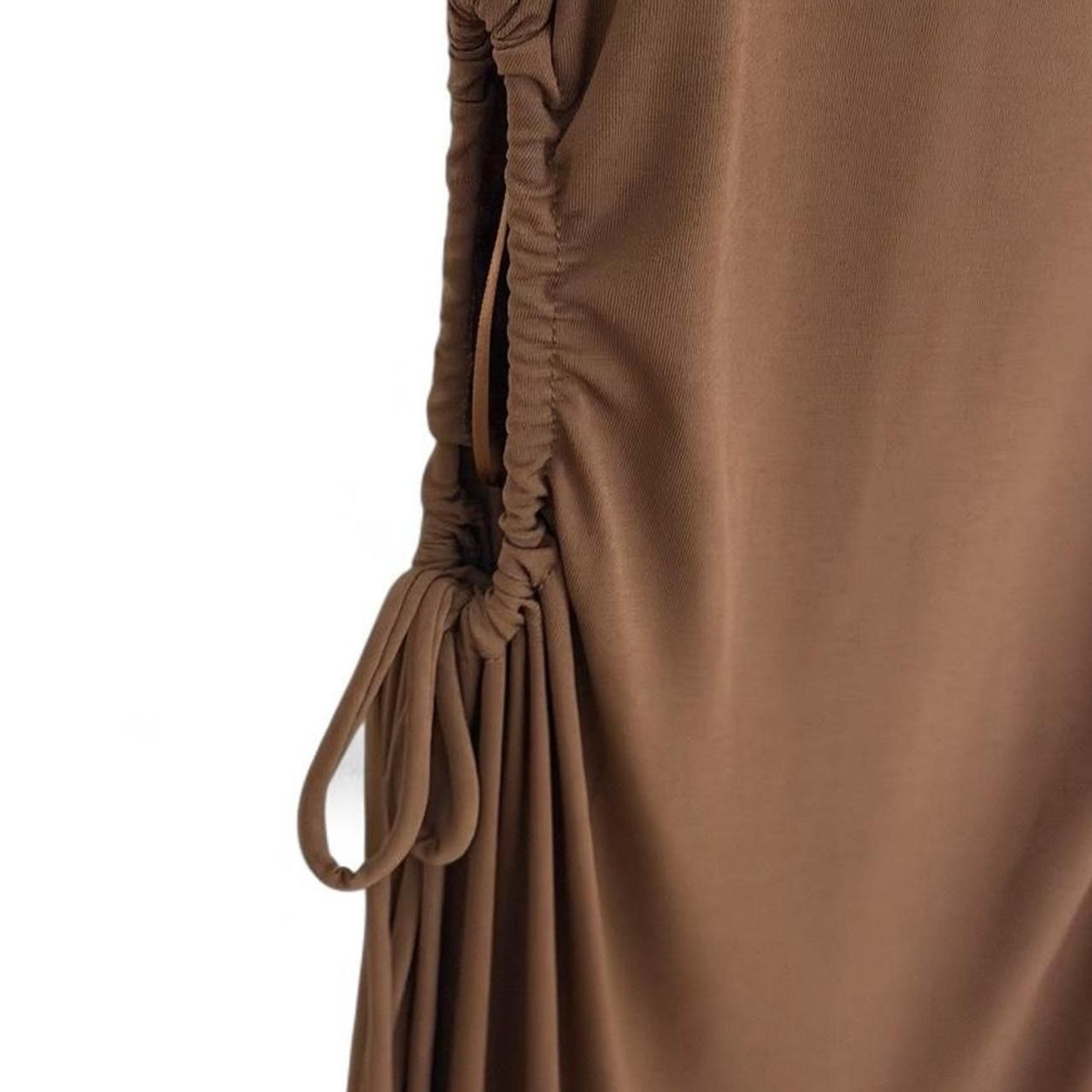 Ambiance Womens Brown Side Cut Out Dress Size L