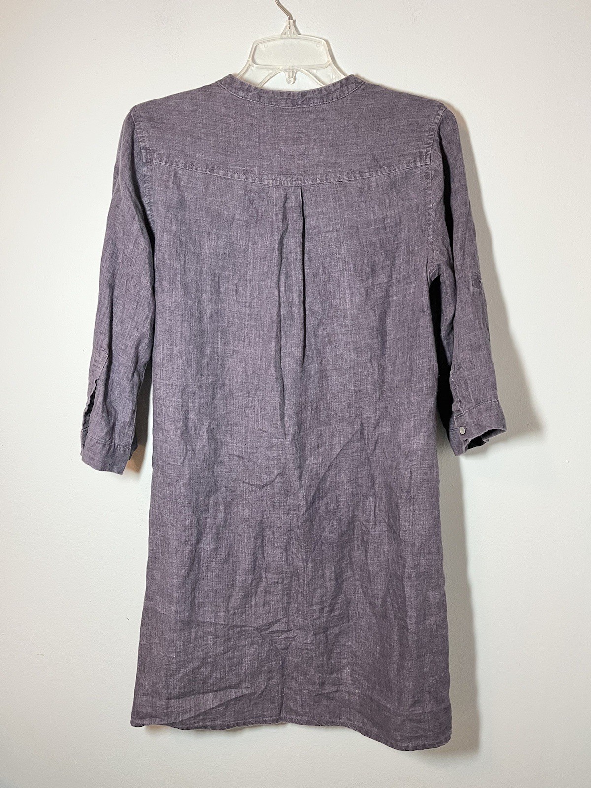 Malvin Hamburg Germany I Love Linen Travel Resort PeriBlue Lagenlook Dress Sz L