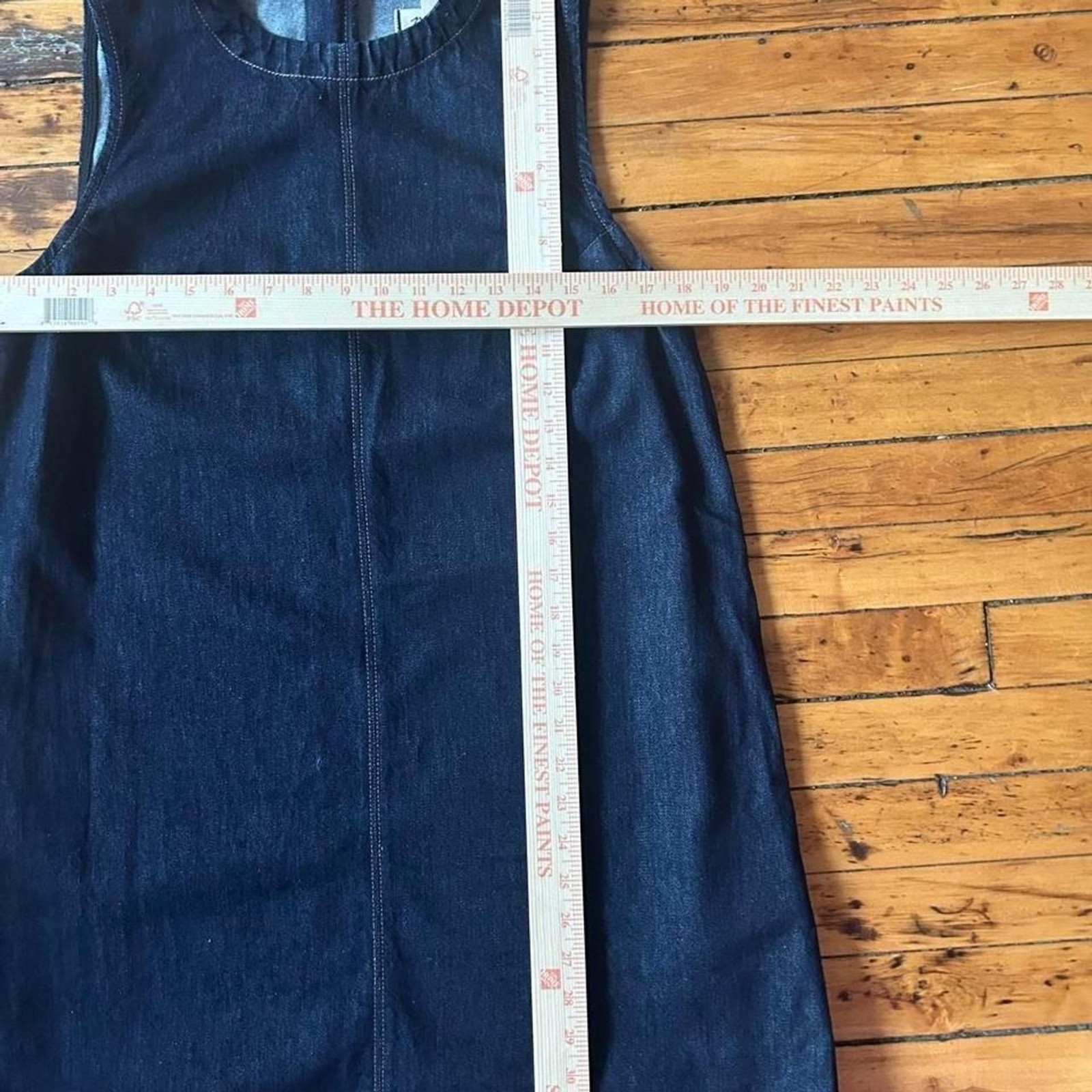 Madewell Indigo Denim Sleeveless Shift Dress Mini Mock Neck NWT Size 14