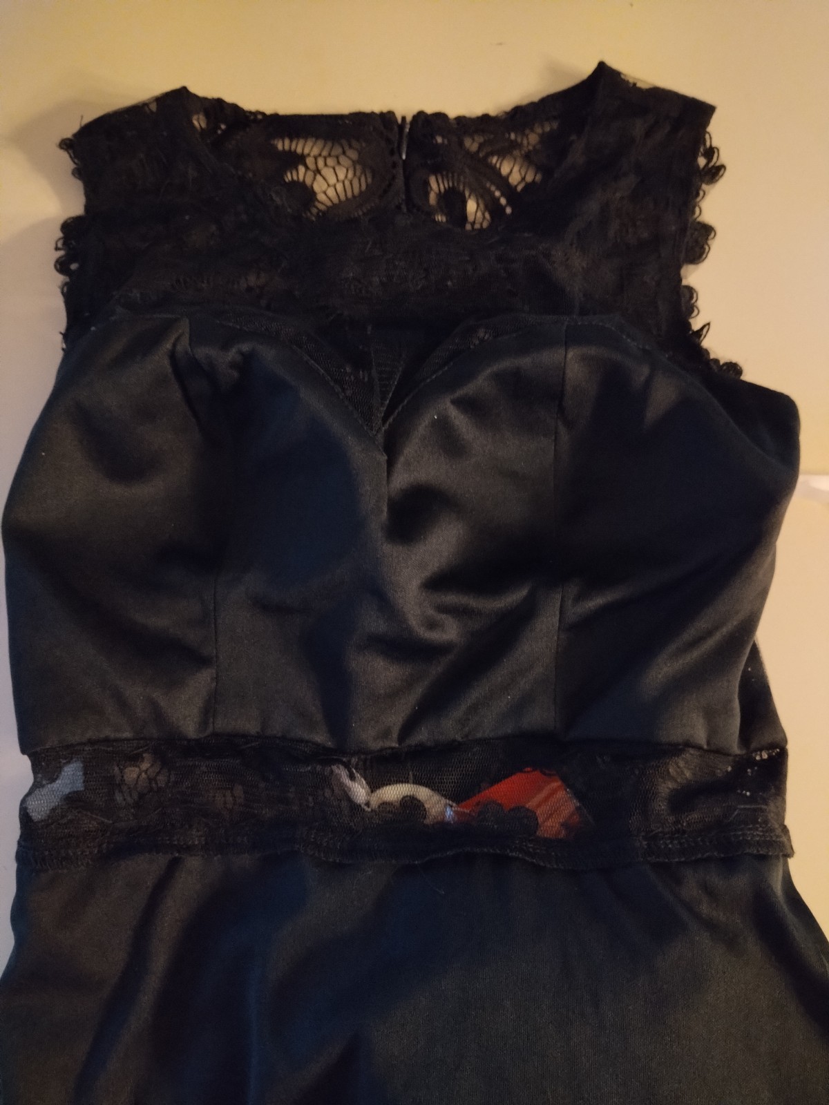 Dancing Queen Black Lace Sleeveless Dress Special Occasion Rhinestones NWT XS