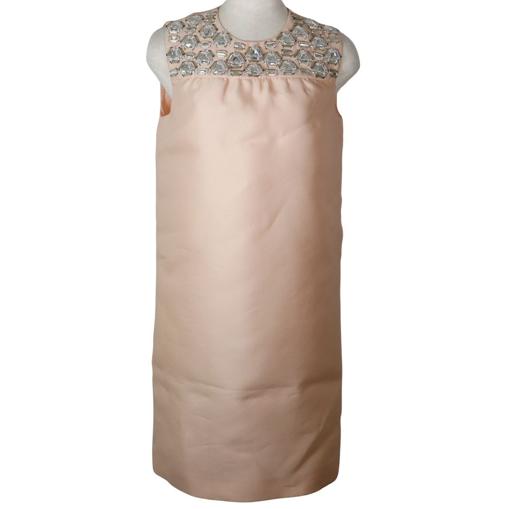 Prada Polyester Dress Pink Beige – DUTY FREE