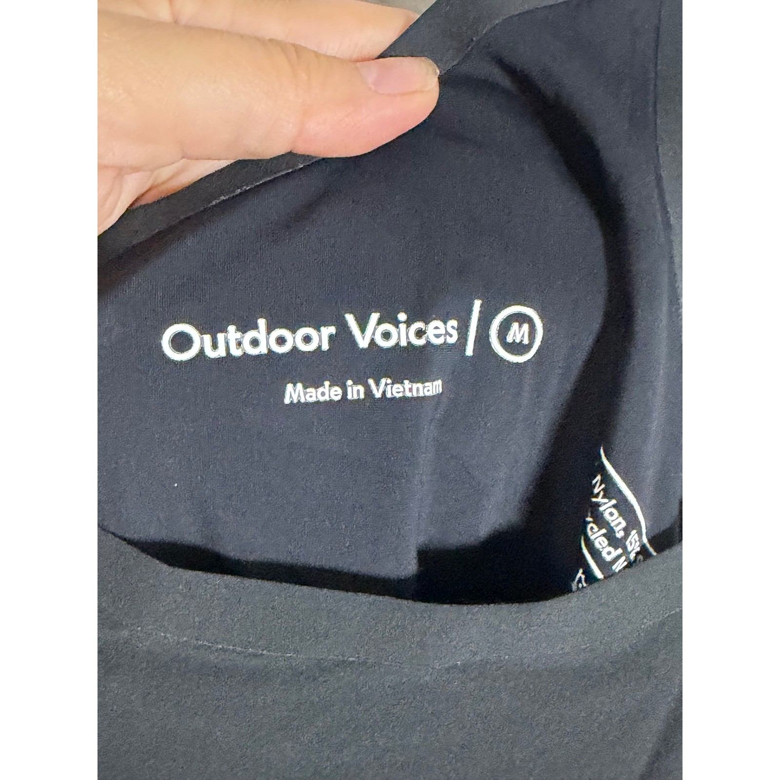 Outdoor Voices The Exercise Dress Black Medium Mini Racerback Built-in Shorts