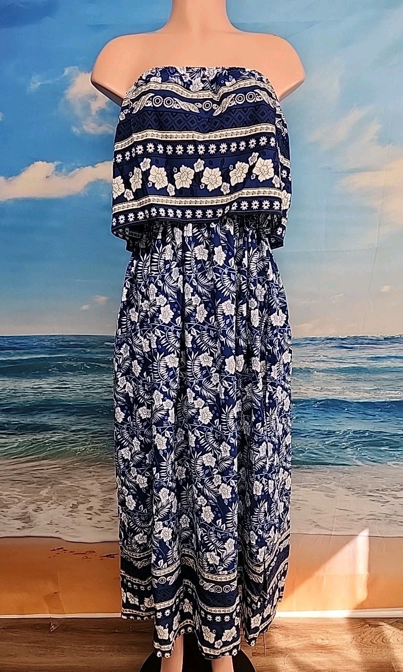 Nwt Cupshe Blue White Floral Size Small