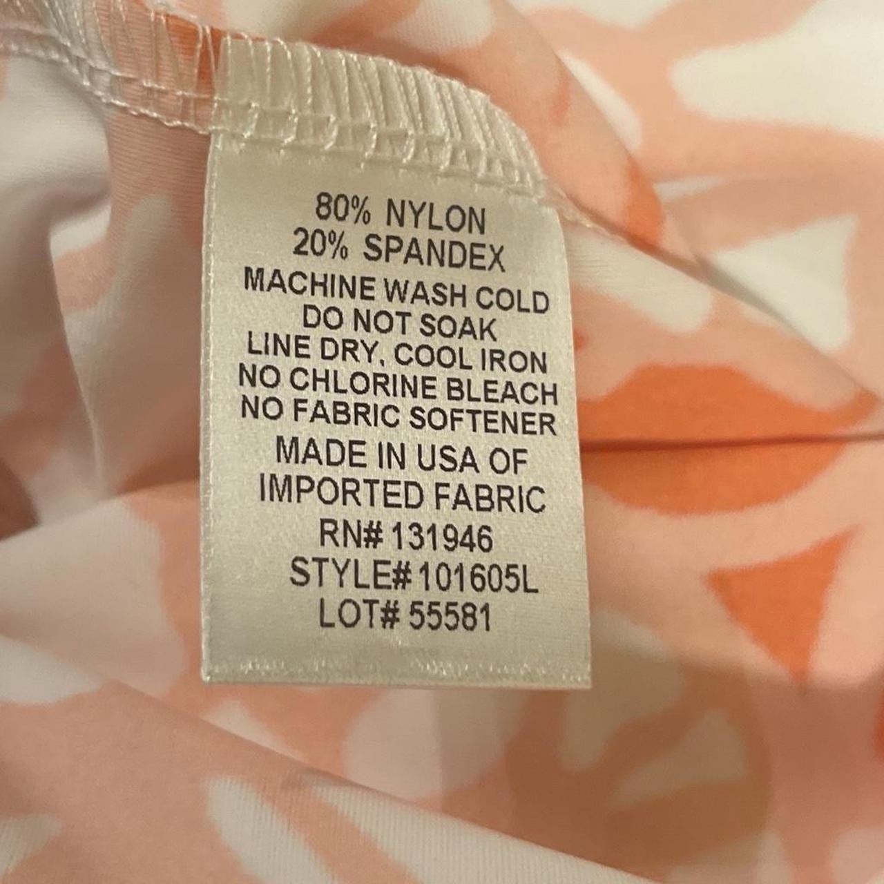 Jude Connally Orange White Floral V-Neck 3/4 Bell Sleeve Shift Dress XL