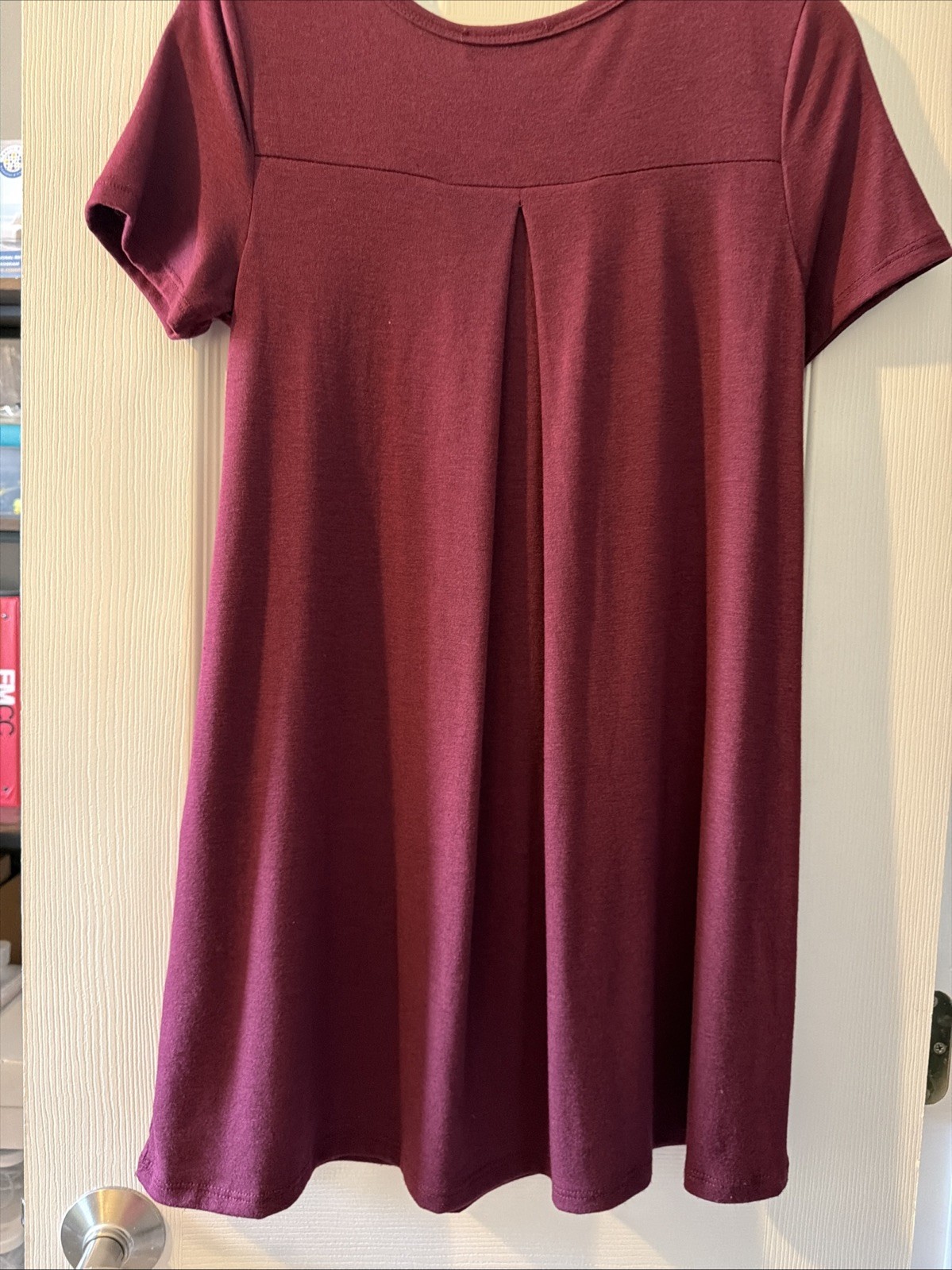 Brand New Shop Basic USA Small Dress With Pockets Maroon Dress