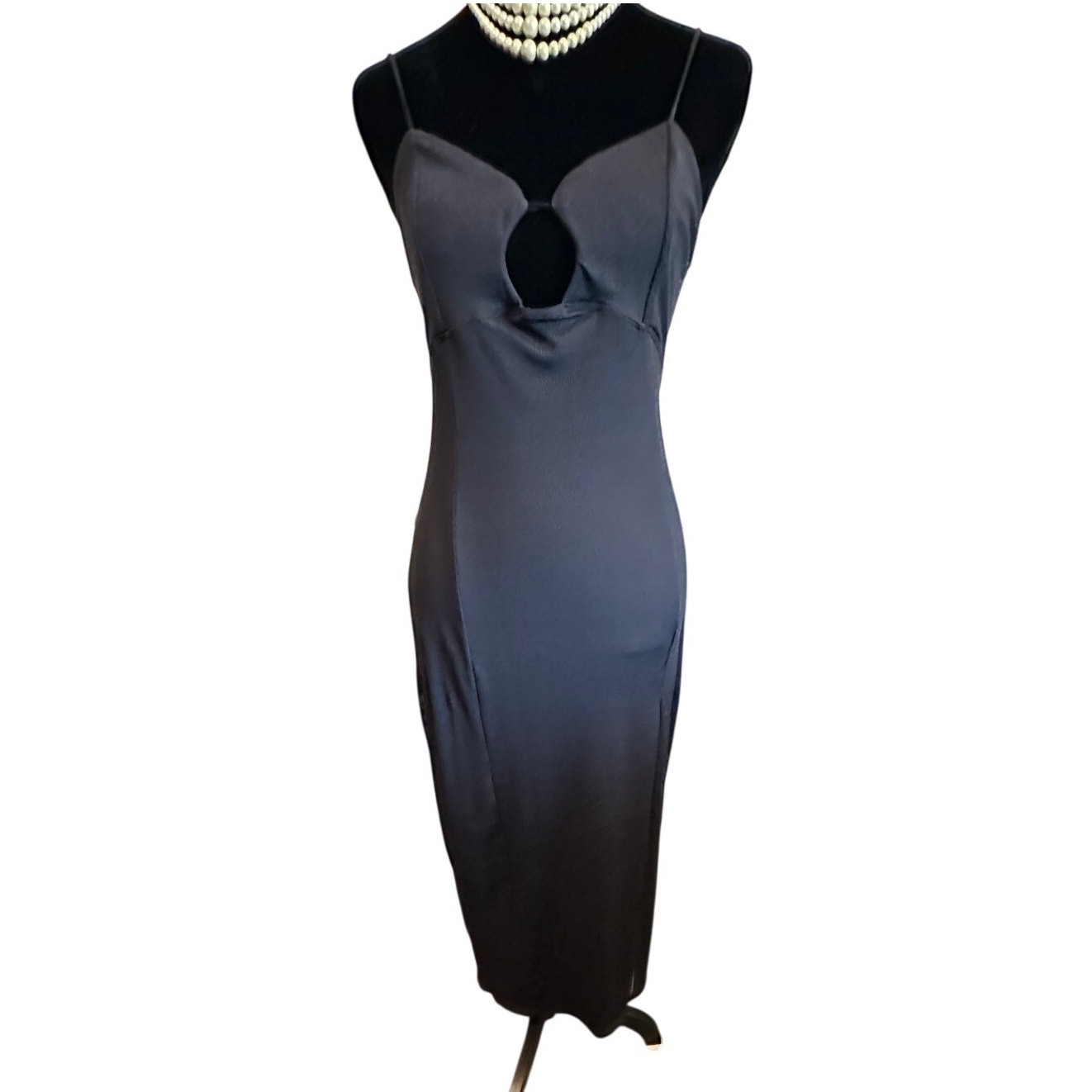 Intimately Free People Ribbed Cut Out Front and Back Midi Dress