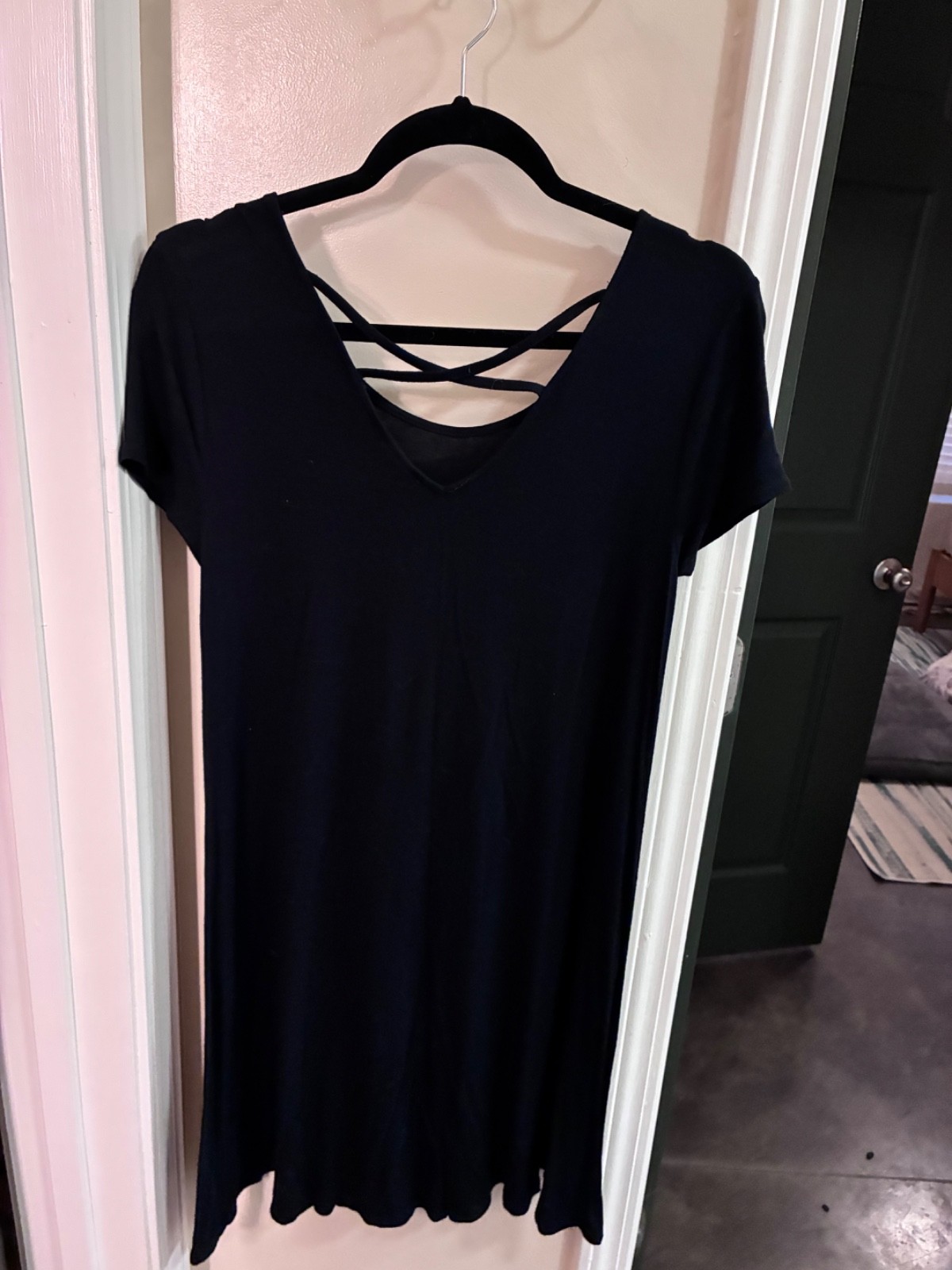 Mossimo Supply Co Black Cross Back Dress Small