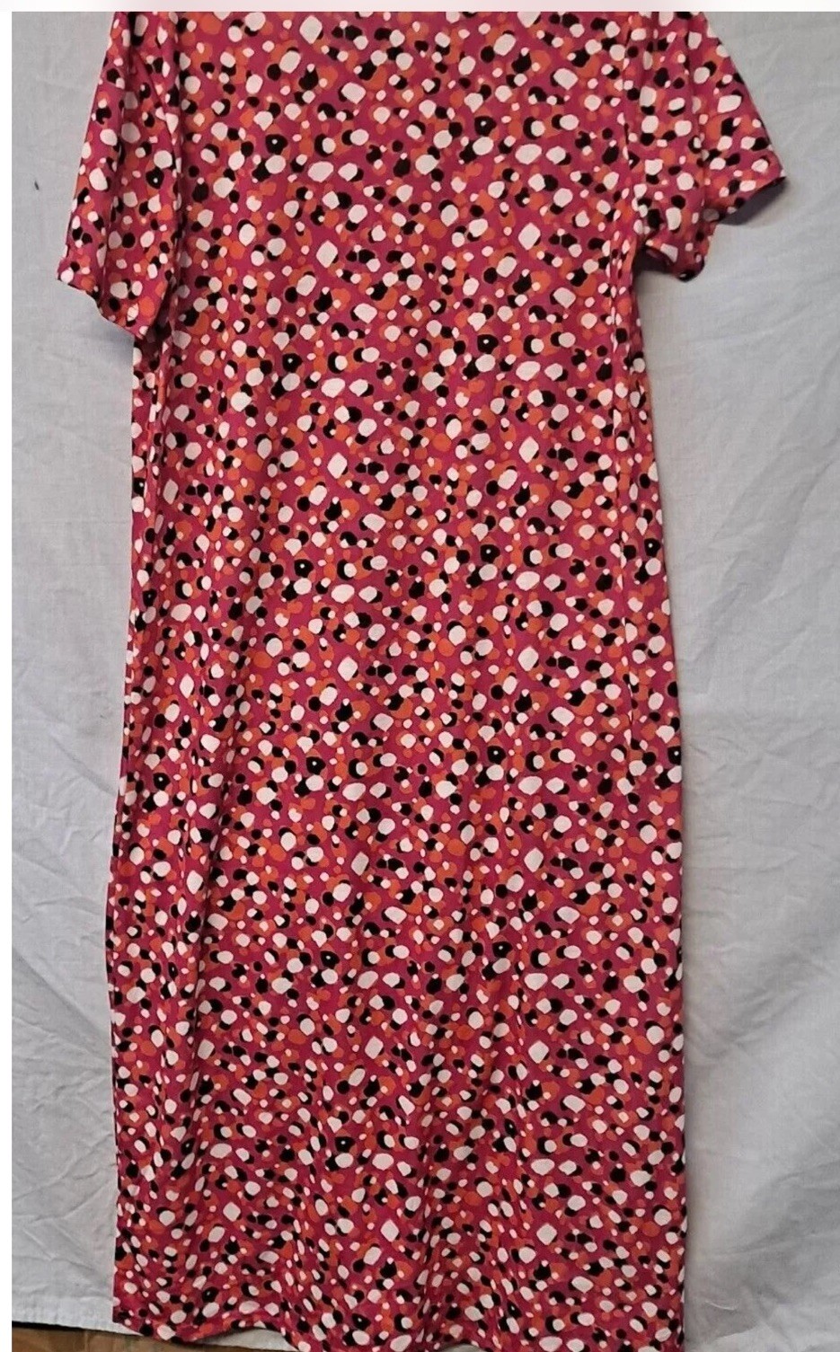 West Loop Size M Long Dress Multi Dot Mix Print Color Sun Dress, New