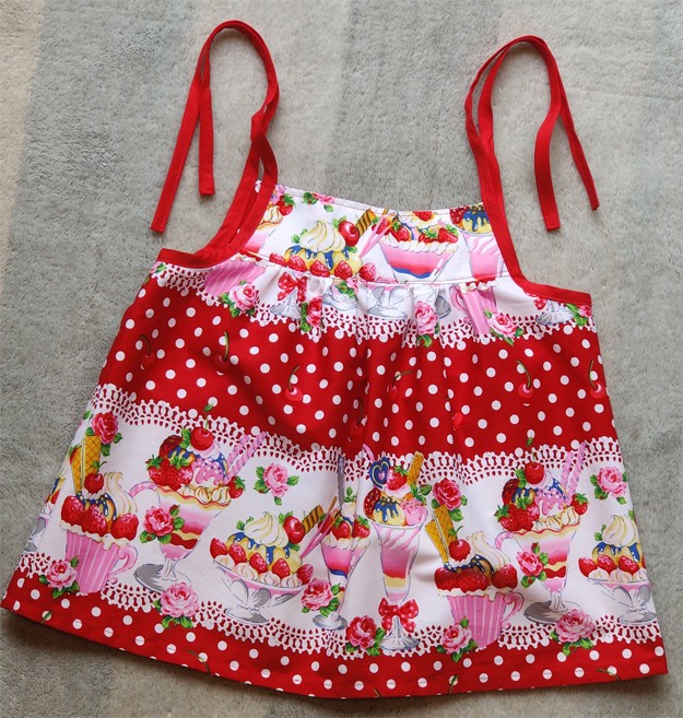 Ice Cream Print Dress by Serendipity Girls Designer Dresses