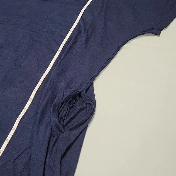 Stilletto’s Women’s Plus Every Day Maxi Dress w/Pockets V Neck XL Navy Blue 54″