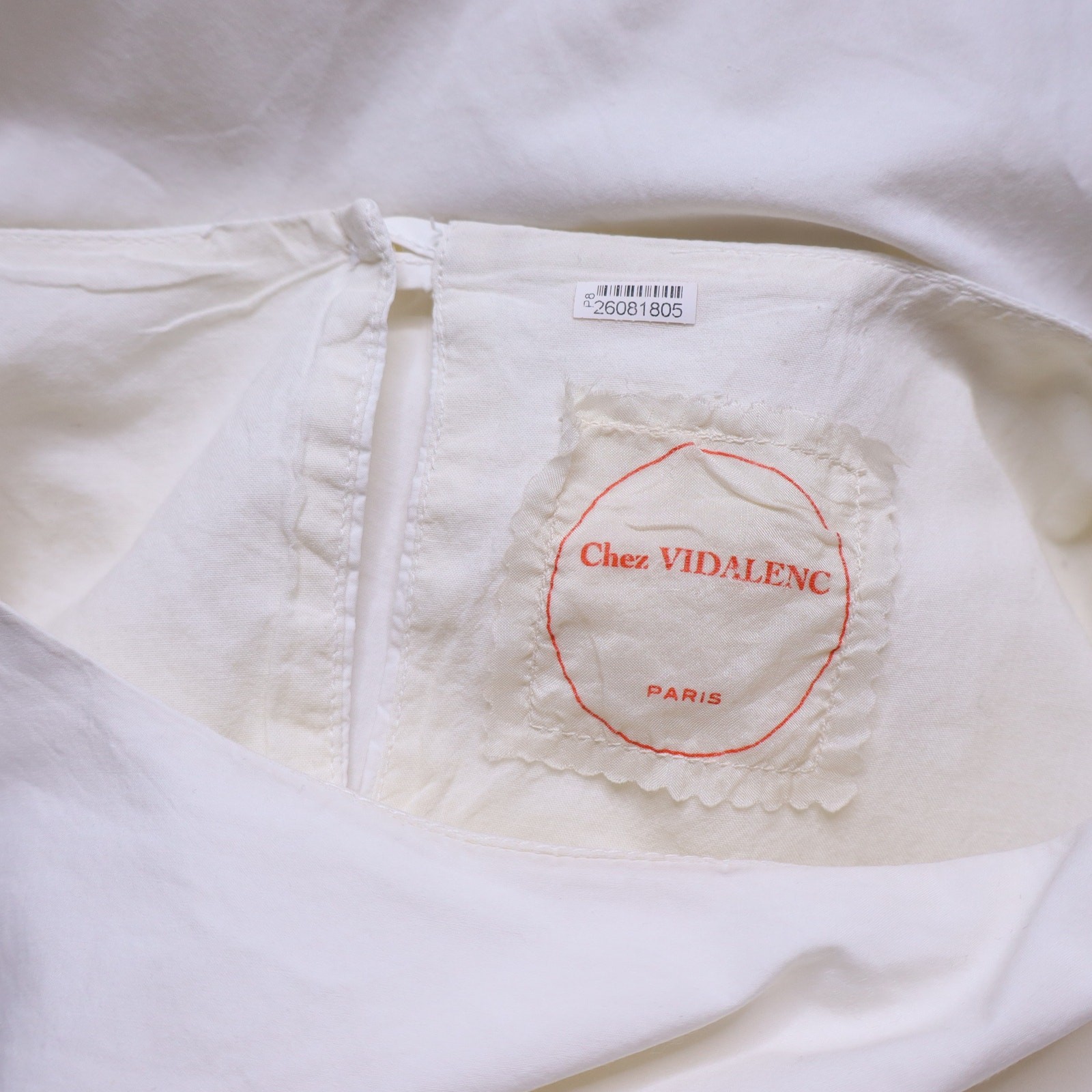 CHEZ VIDALENC Oversized Balloon Shift Dress White Sleeveless Women’s 3/ US 6-8