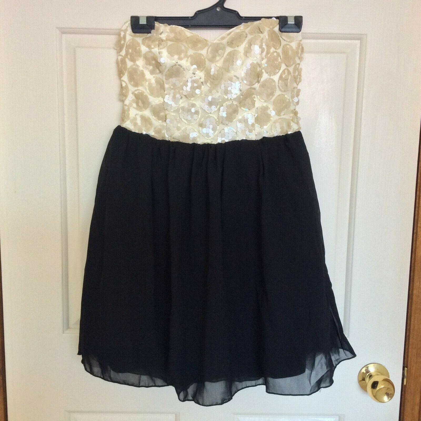 Rare London Womens Sequin Tulle Tube Cocktail Party Dress Size M, UK 10, US 6